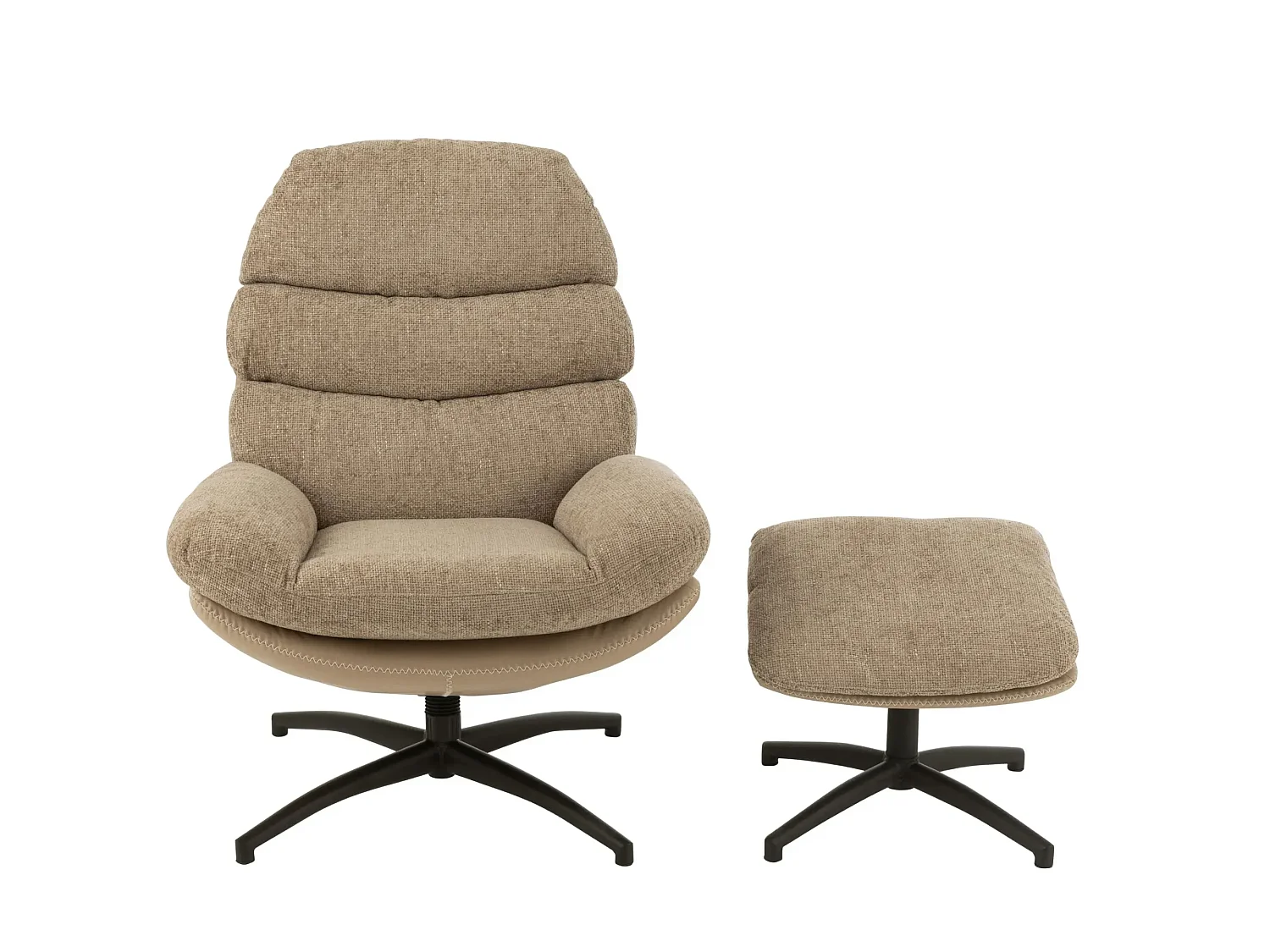 Fauteuil relax pivotant avec repose pieds - ALLINE
