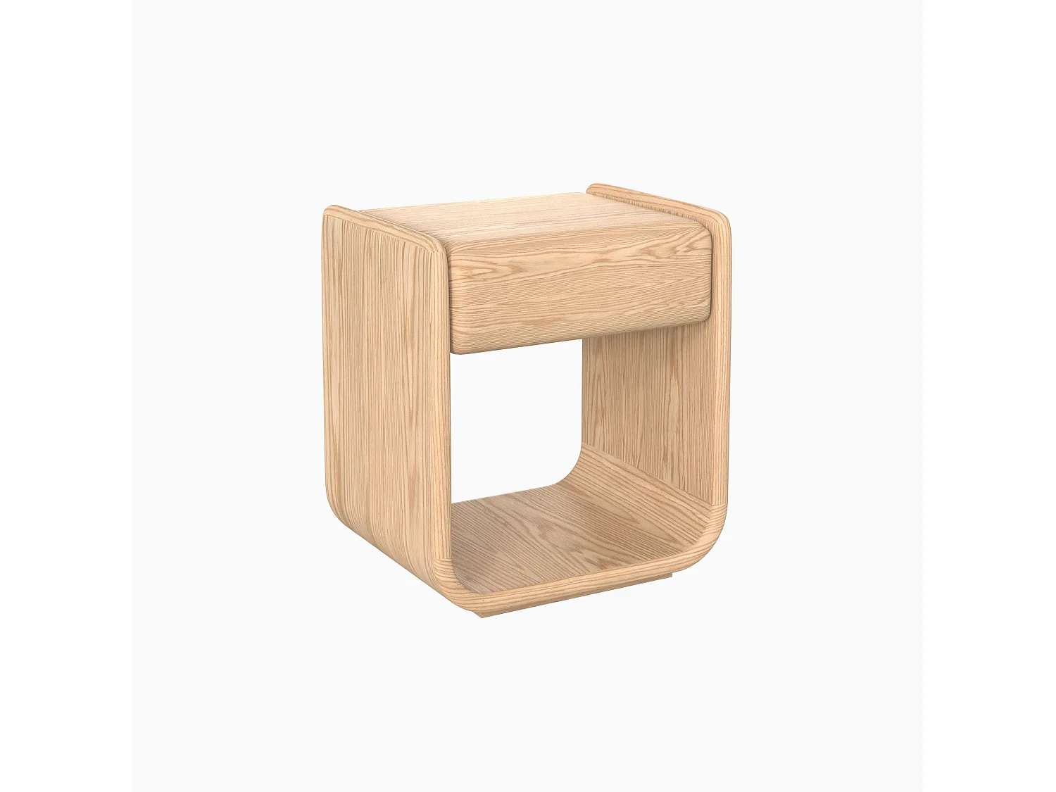 Table de chevet en placage chène - Eléa