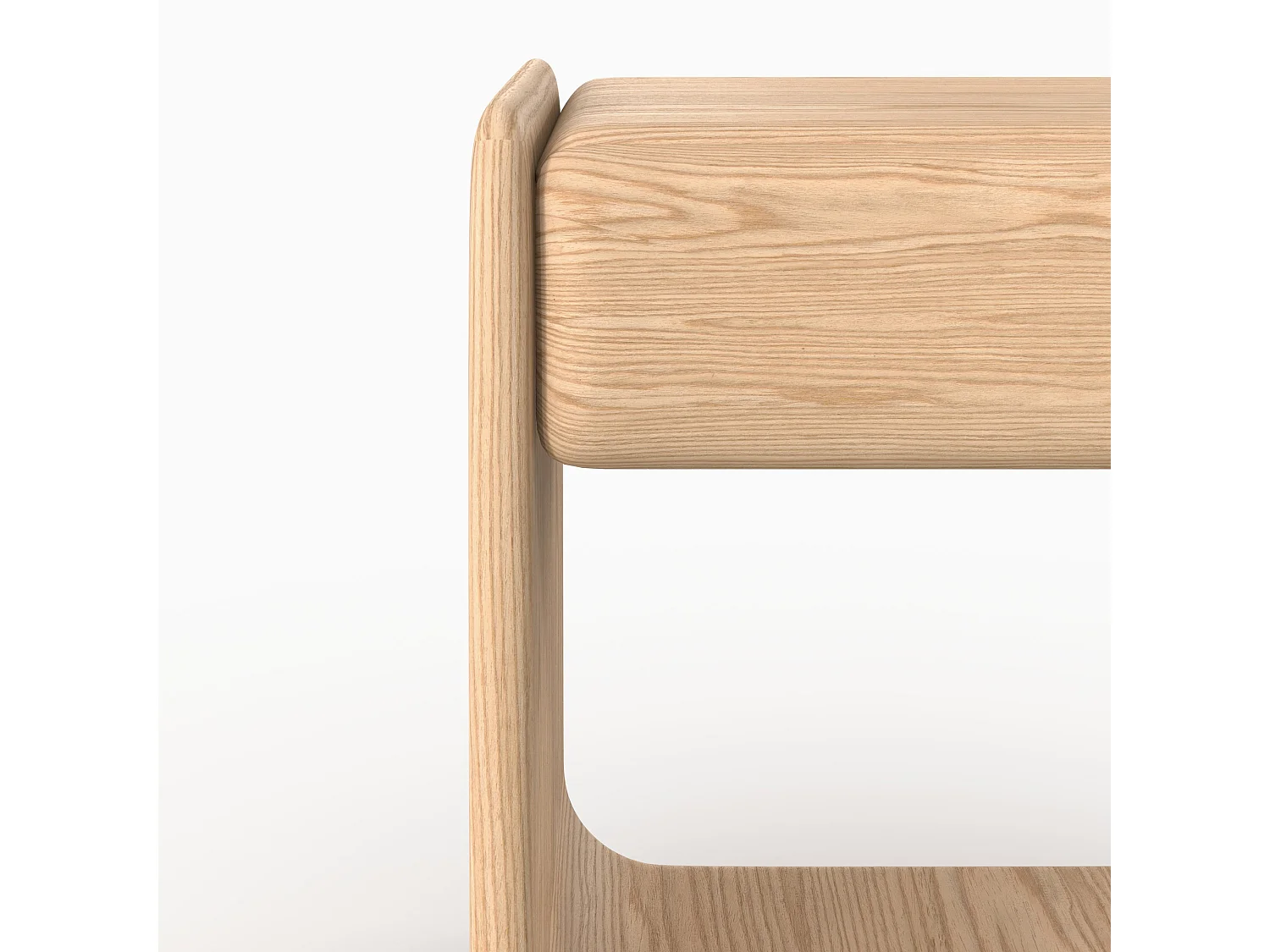 Table de chevet en placage chène - Eléa