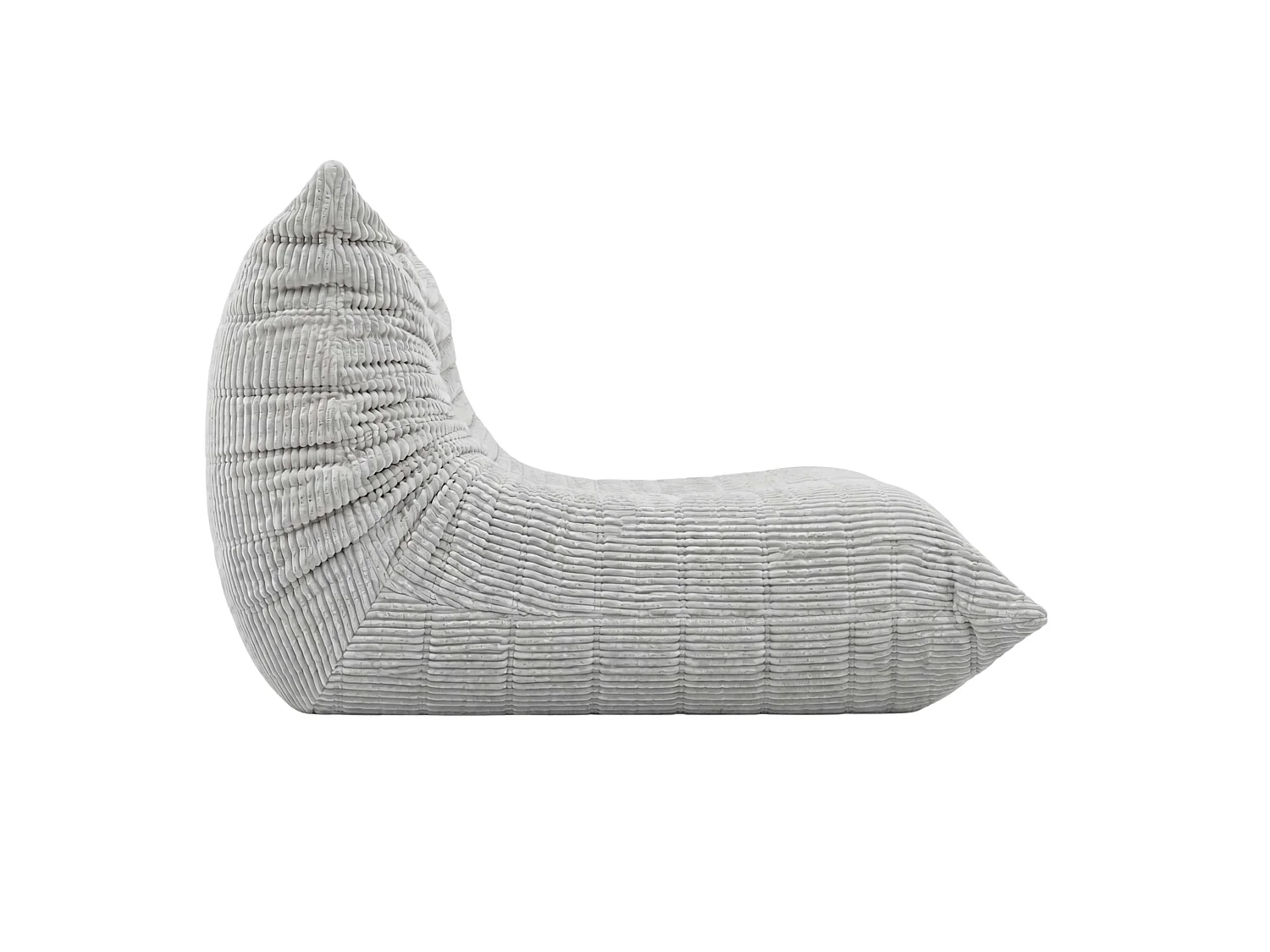 Puff sillón Cloud gris claro espuma alta densidad