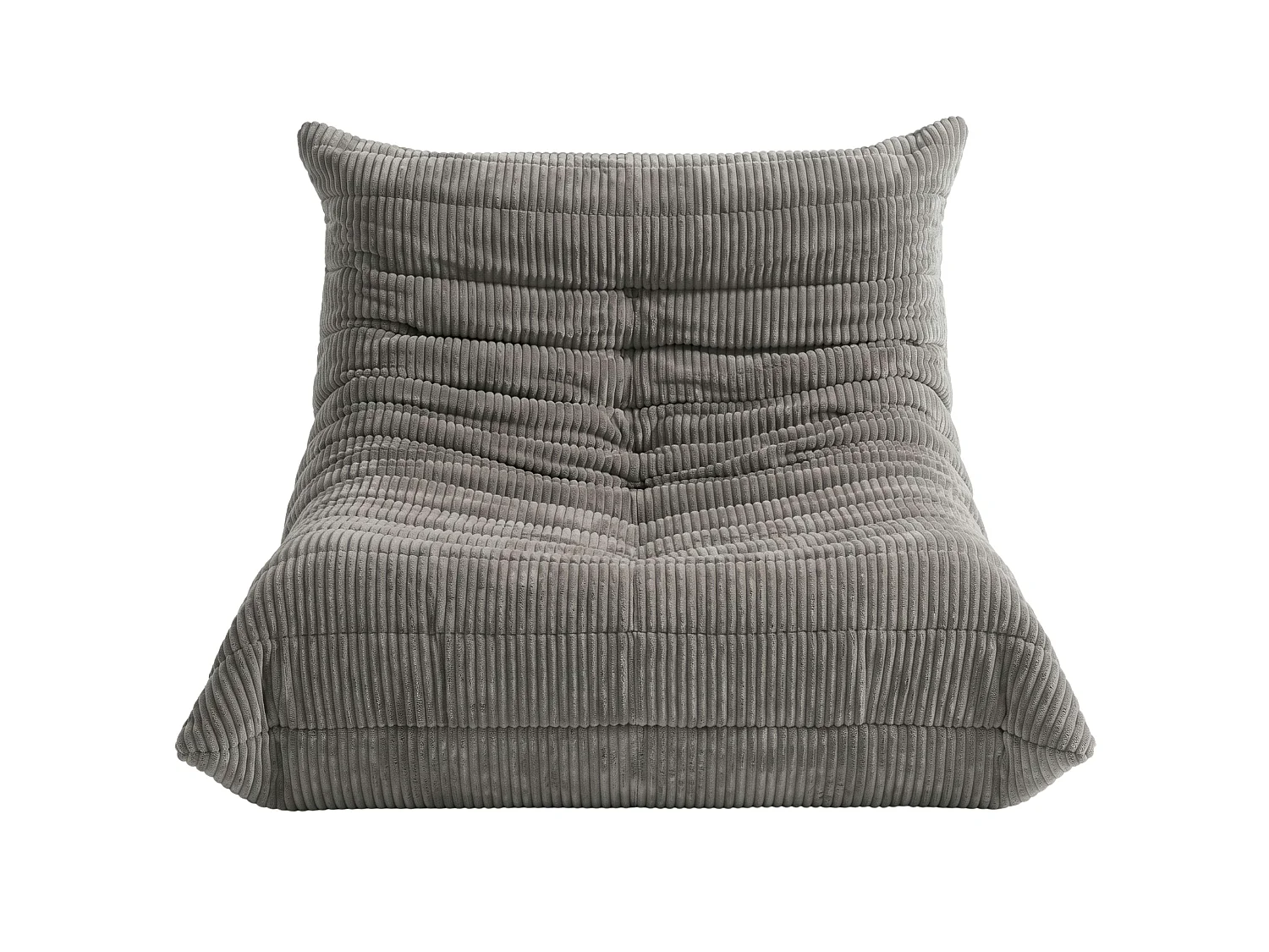Puff sillón Cloud gris oscuro tela espuma alta densidad