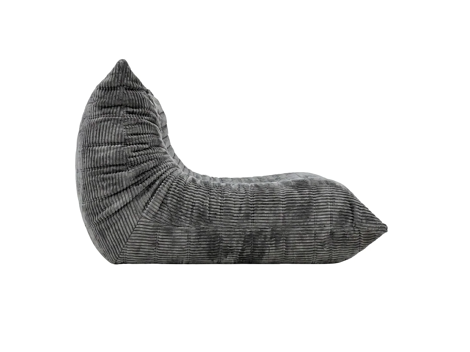 Puff sillón Cloud gris oscuro tela espuma alta densidad