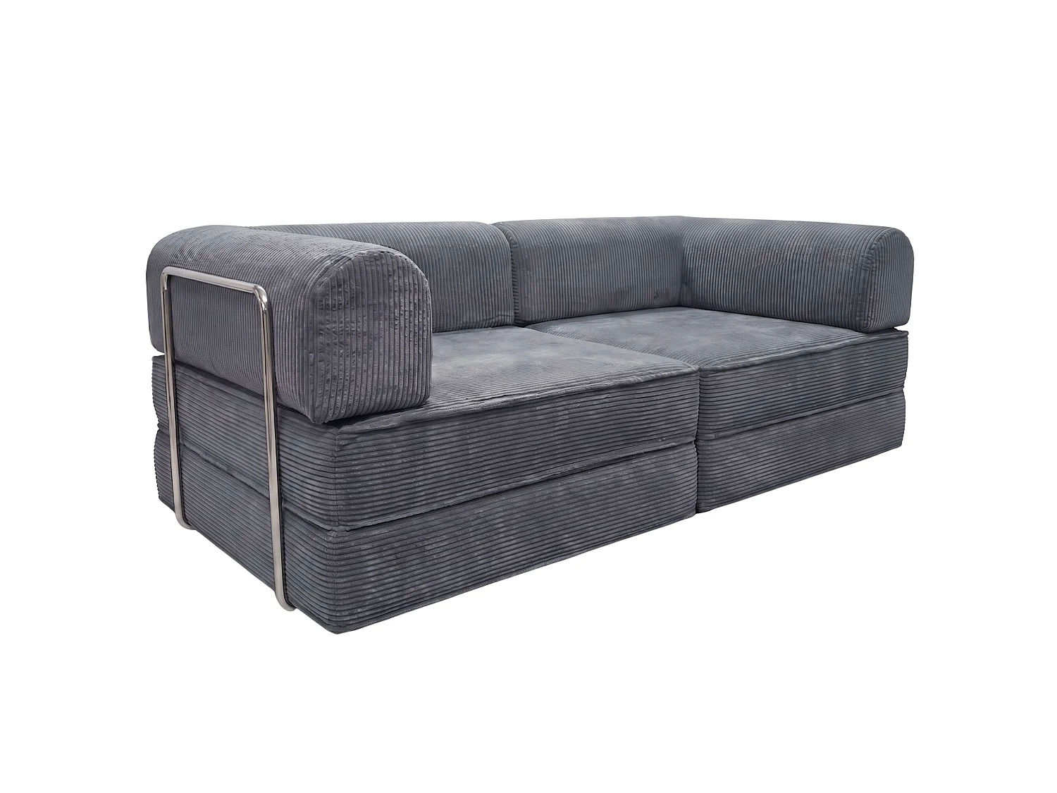 Sofá-cama Relax Nest, 2 lugares, cinza escuro, 182 cm