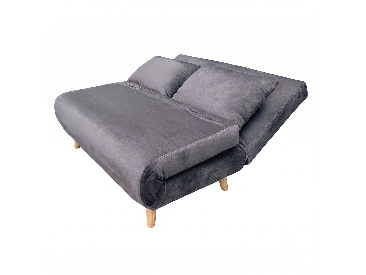 Sillón cama 2 plazas Nórdic Duo Gris Oscuro 118 cm
