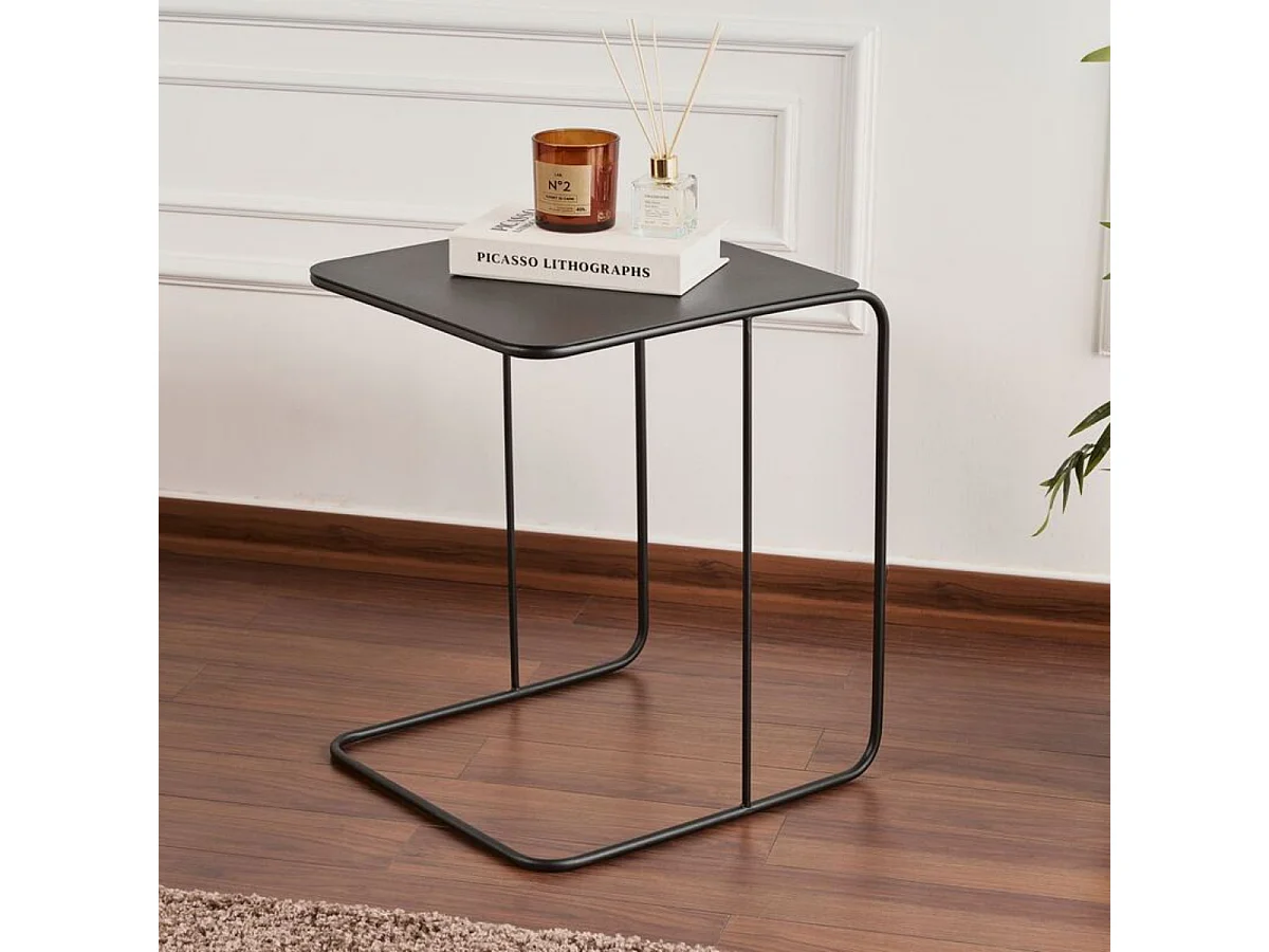 Bout de canapé avec plateau en Métal H46 cm - OWEN