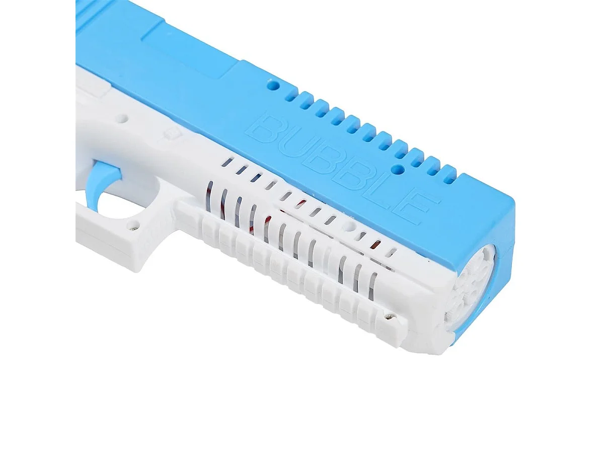 Pistolet 2 en 1 détachable à eau et bulles fonctionnant avec pile bleu et blanc