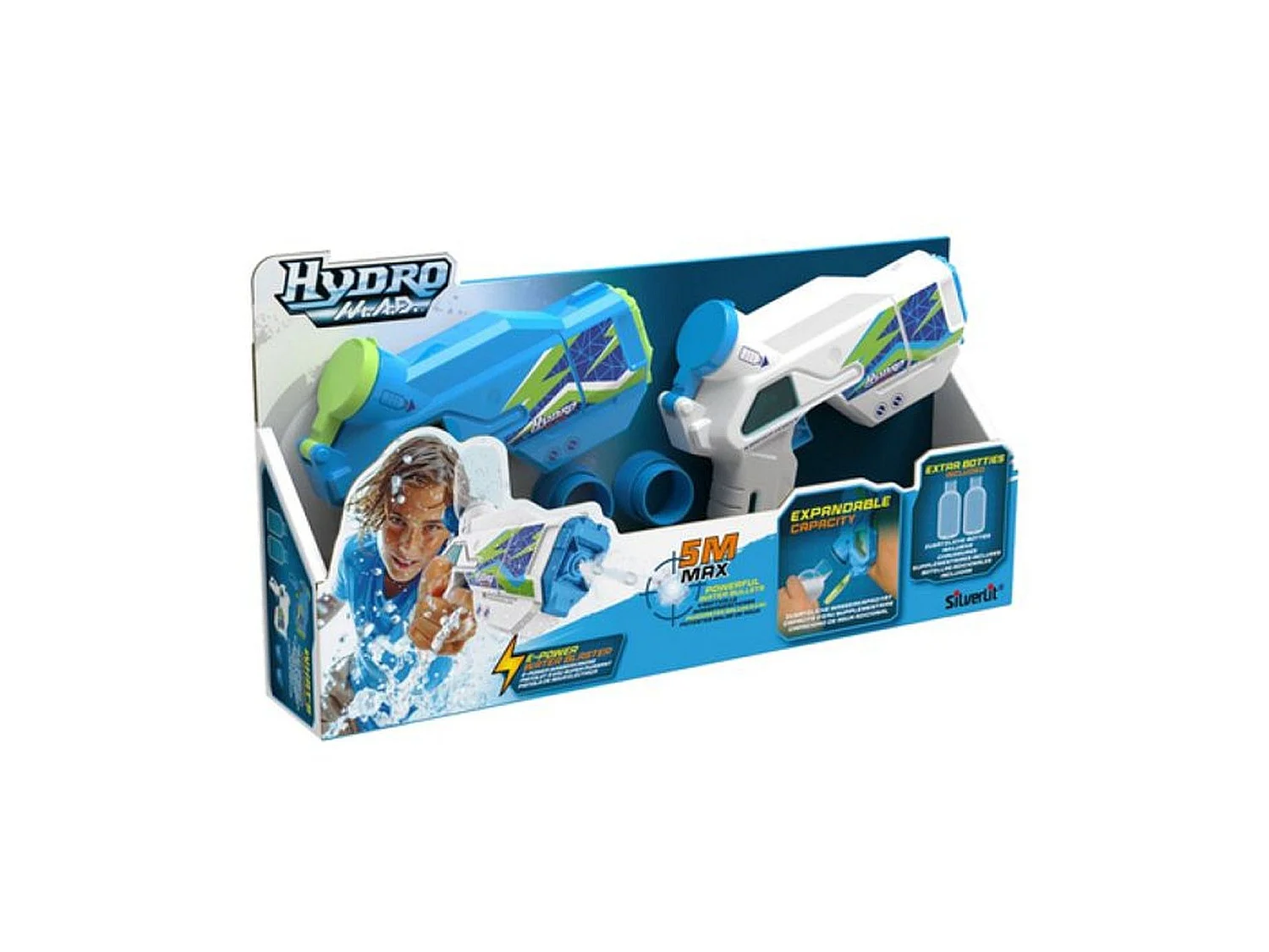 Pistolet à eau élétronique Hydromad mini blaster pack 2