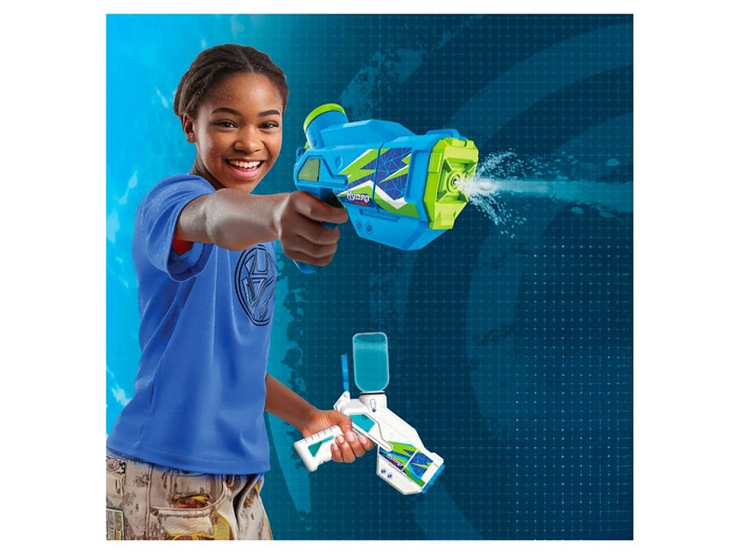 Pistolet à eau élétronique Hydromad mini blaster pack 2