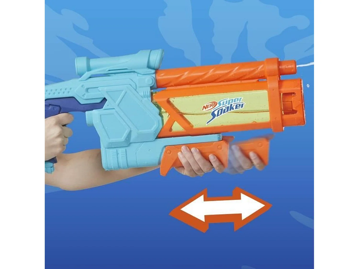 Pistolet à eau Mega Dunk-Fill, remplissage instantané facile, 1L