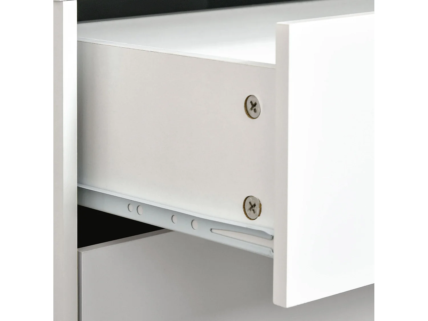 Dodomi Suke 2 Drawer Bedside Table White with Natural Pine Legs