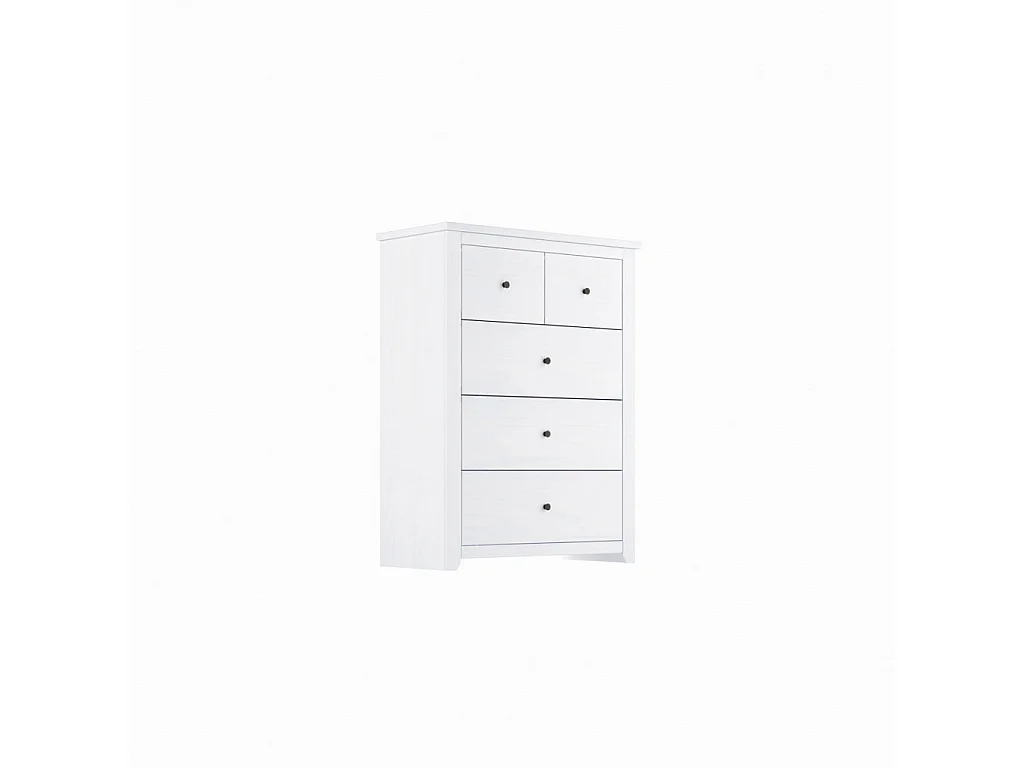 Tralee White Washed Solid Pine Chest of Drawers 3+2