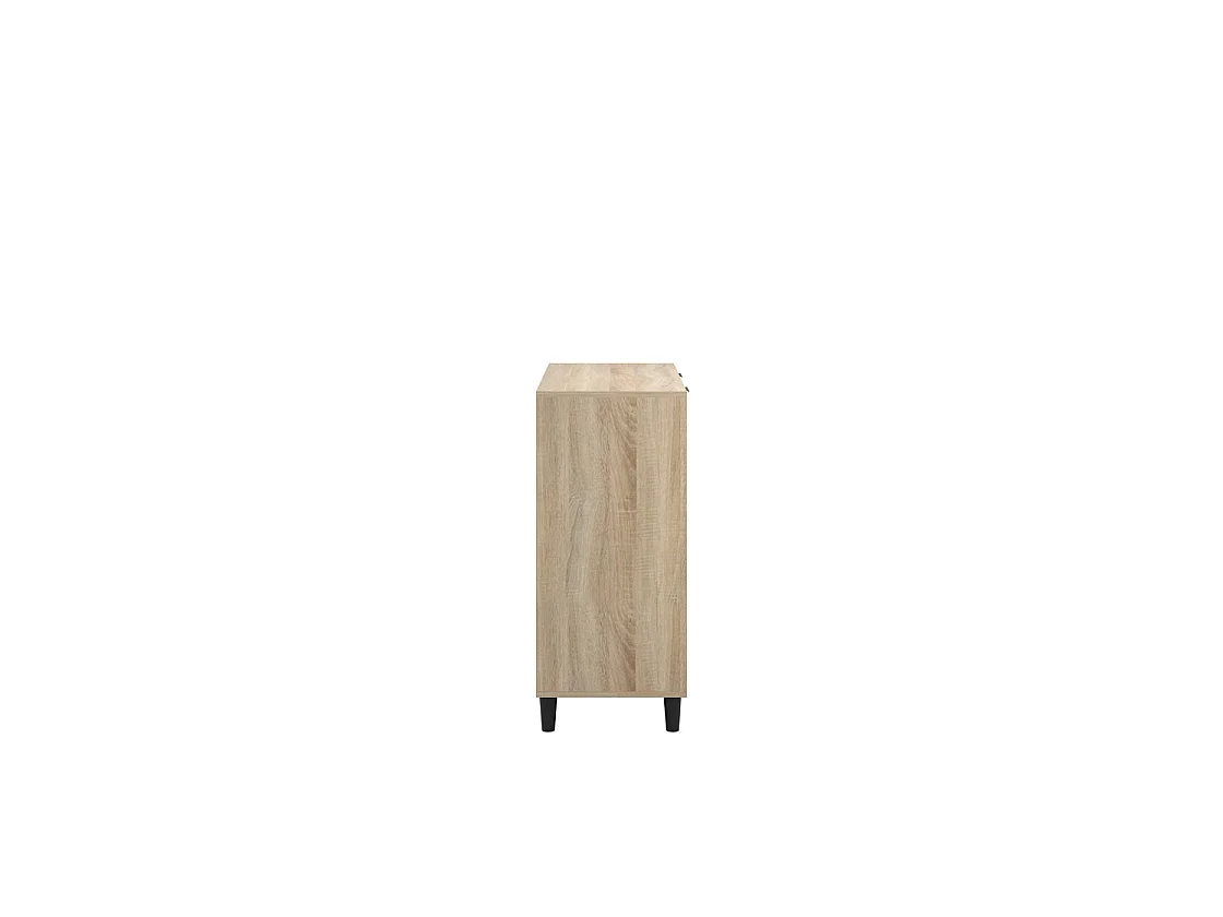 Skerries Chevron 4 Drawer Chest Natural Oak Effect Wood