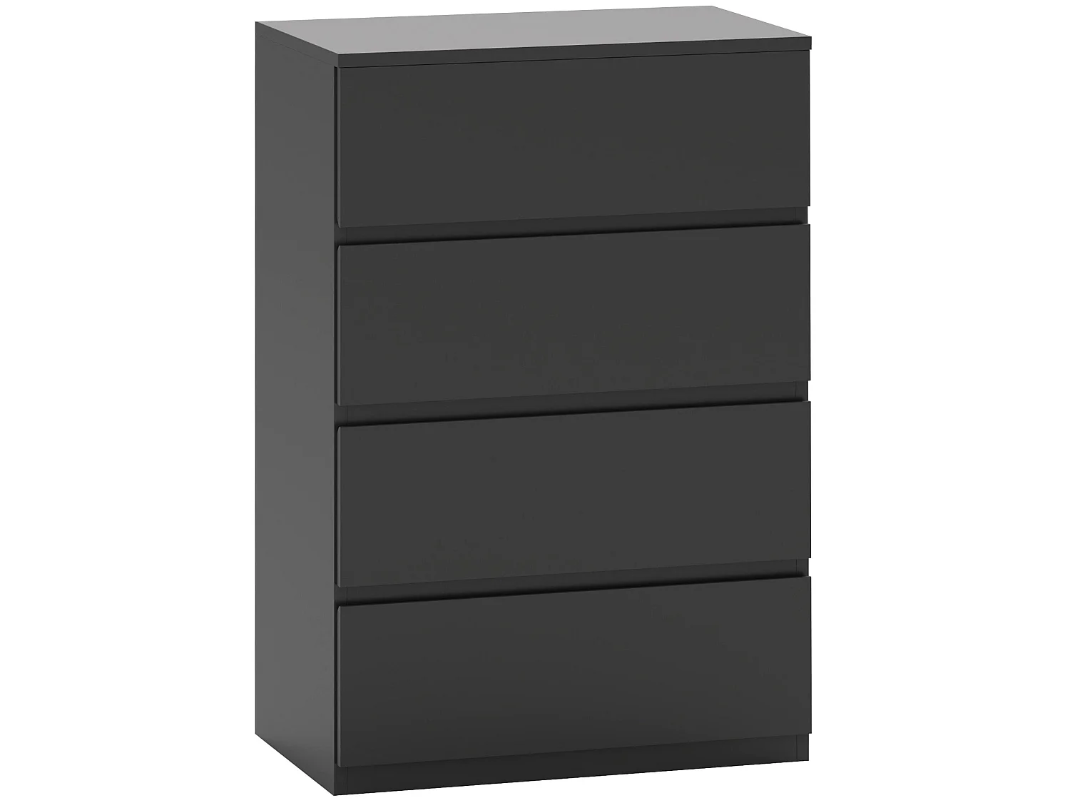 Retture 4 Drawer Modern Black Storage Chest