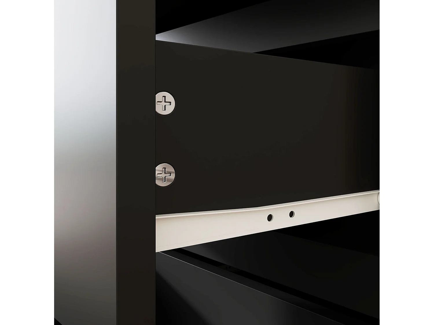 Retture 4 Drawer Modern Black Storage Chest