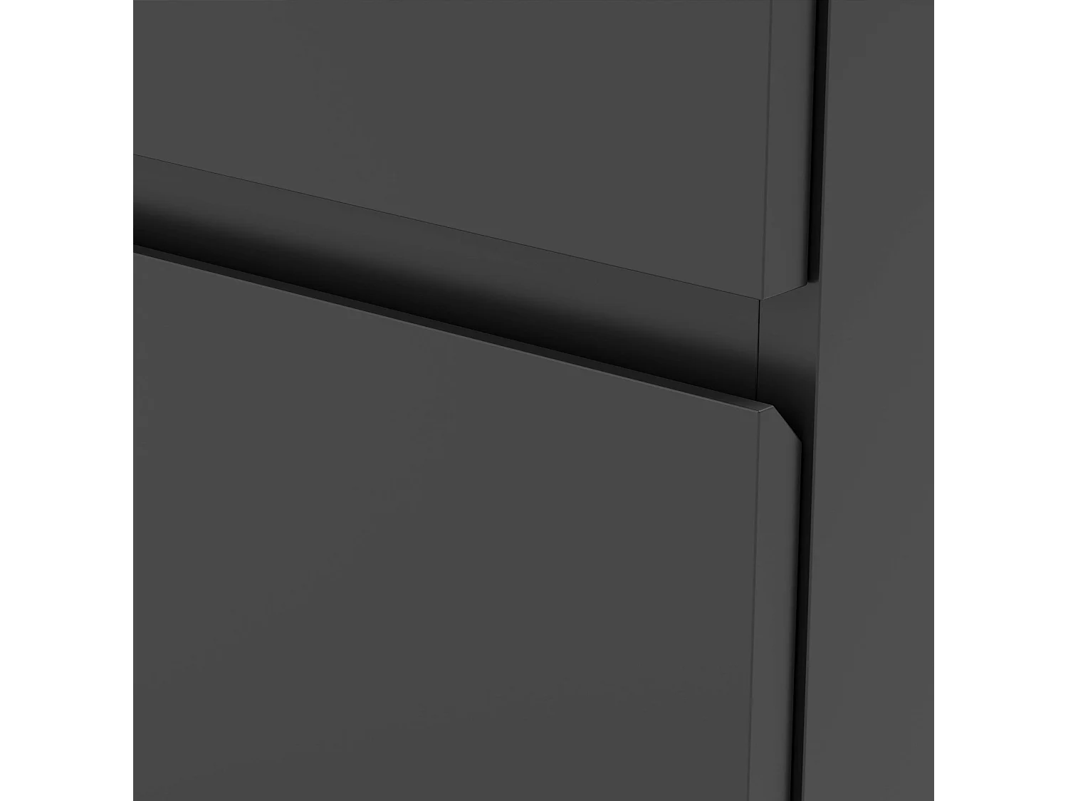 Retture 4 Drawer Modern Black Storage Chest