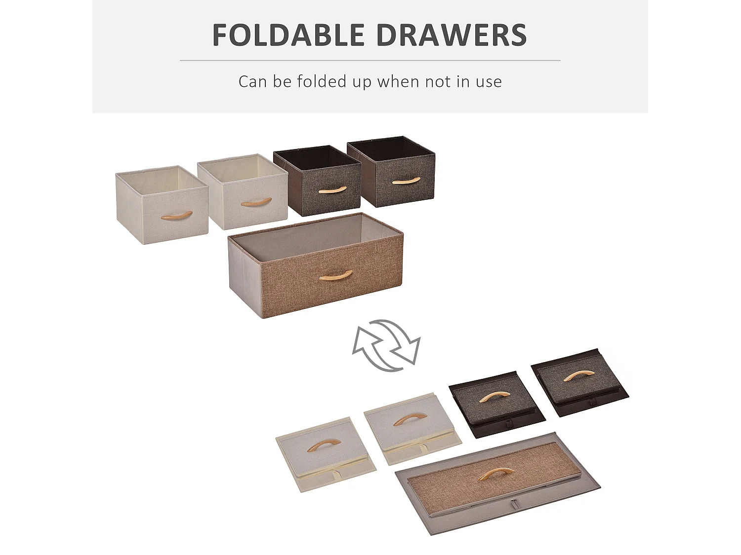 Zini 5 Drawer Linen Fabric Dresser with Steel Frame and Wood Effect Top