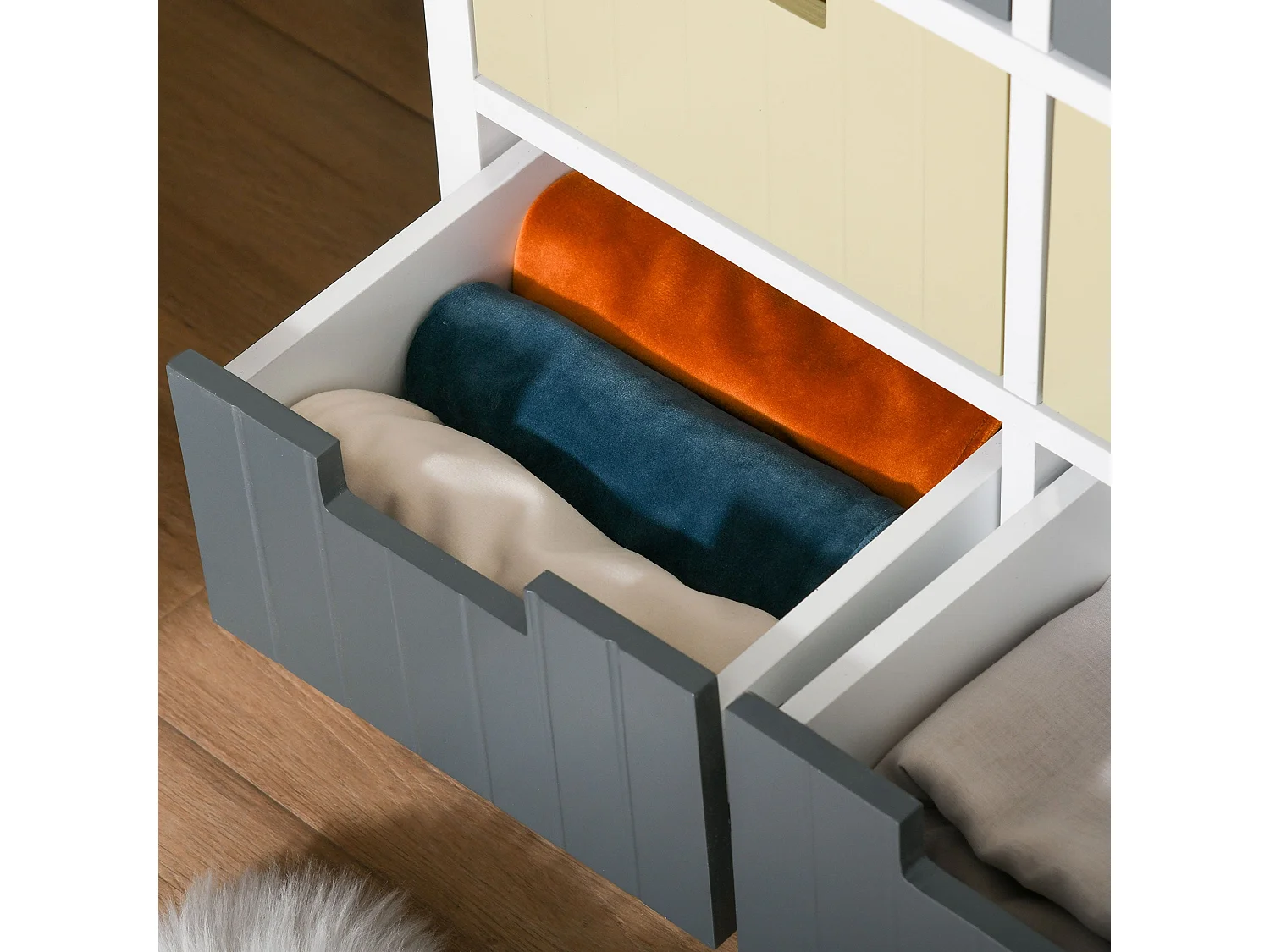 Nemo Multicolour 6 Drawer Wooden Storage Cabinet