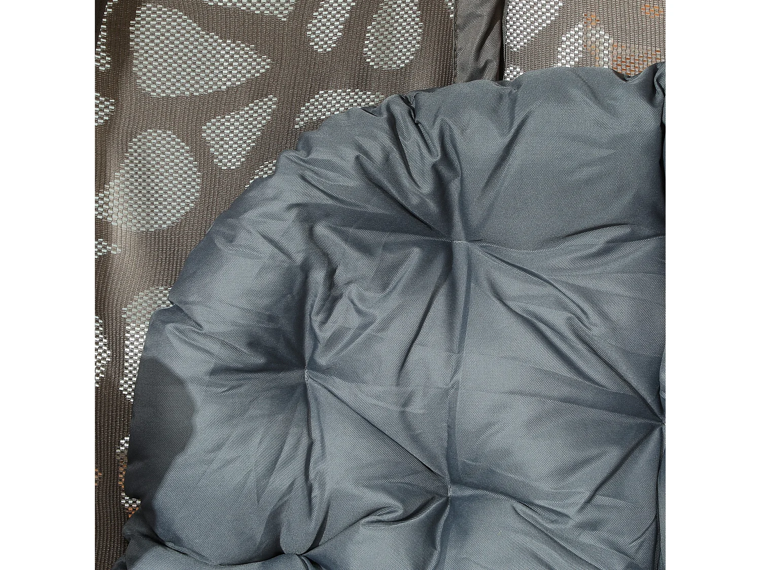 Nise Grey Swivel Egg Chair With Cushions