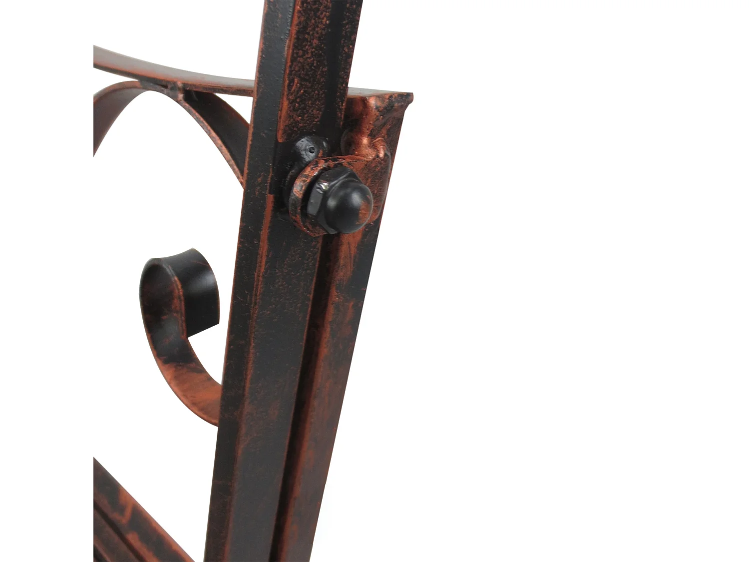 Lesu Bronze Red Metal Rocking Bench for Two