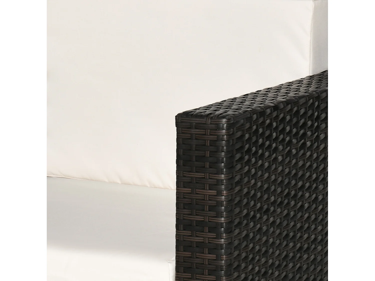 Rado Brown Rattan Single Outdoor Armchair with Armrests
