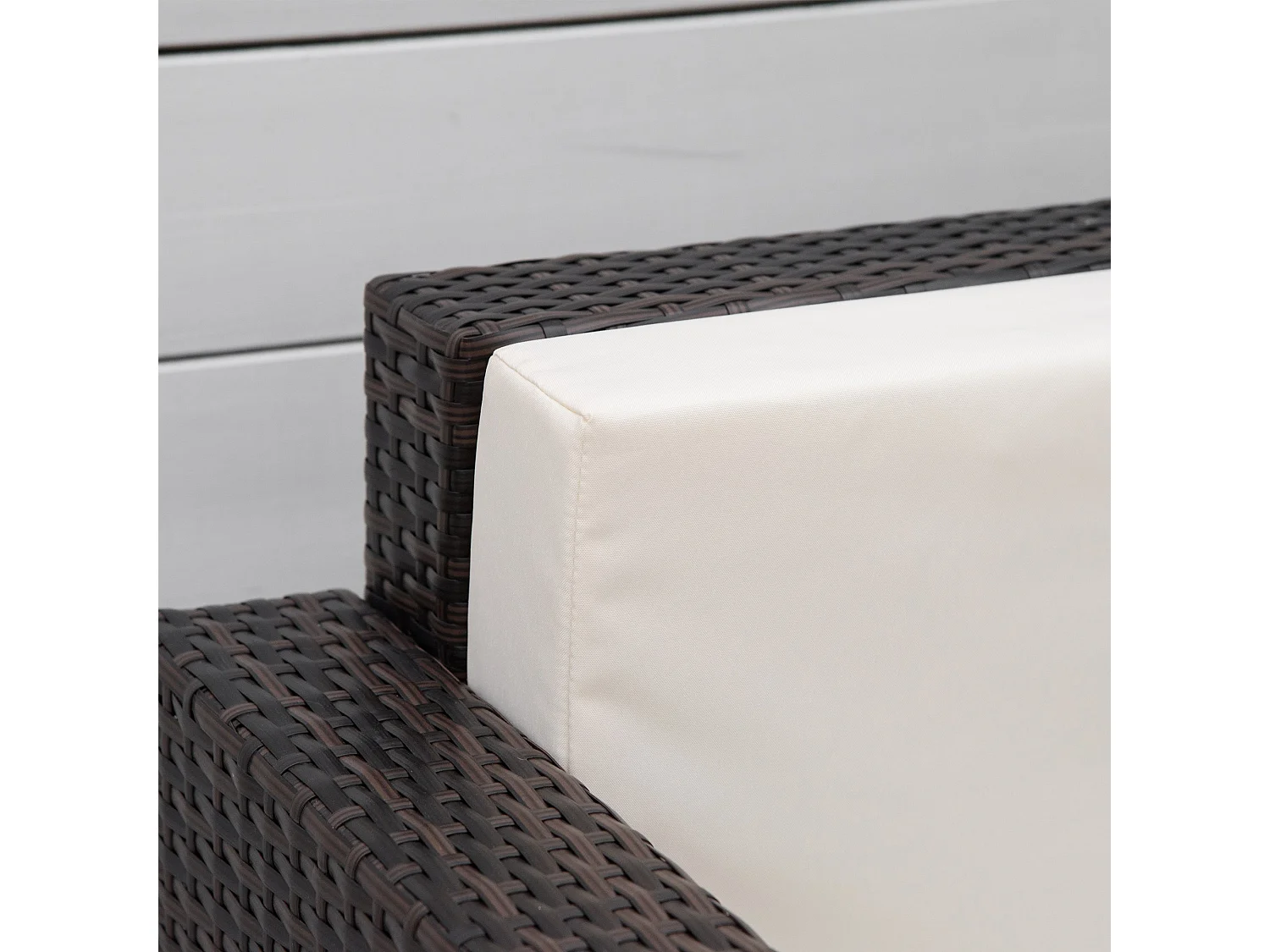 Rado Brown Rattan Single Outdoor Armchair with Armrests