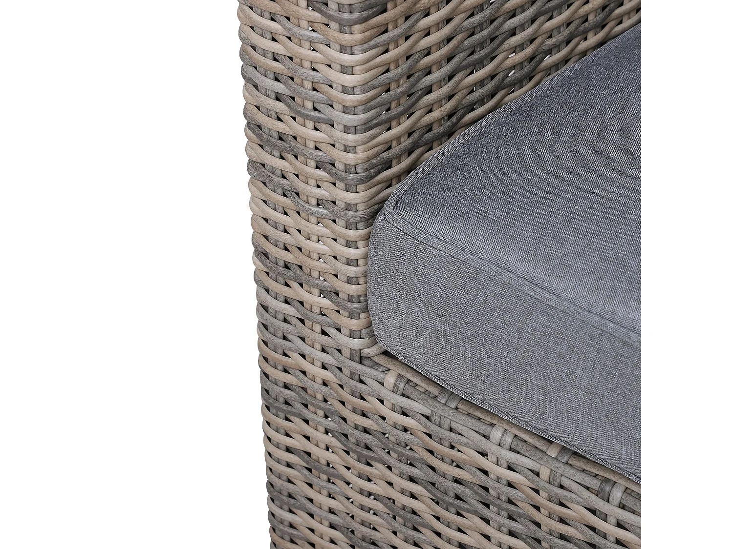 Vapa Faux Rattan Mixed Brown 5‑Piece Outdoor Bistro Set with Glass Table