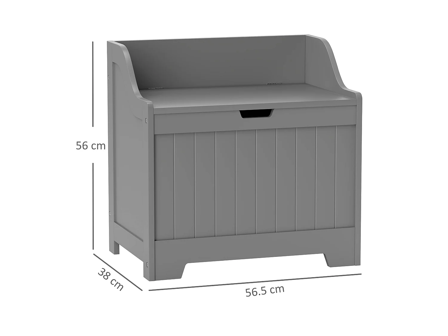 Ralofa Grey Storage Chest 61 Litre Capacity