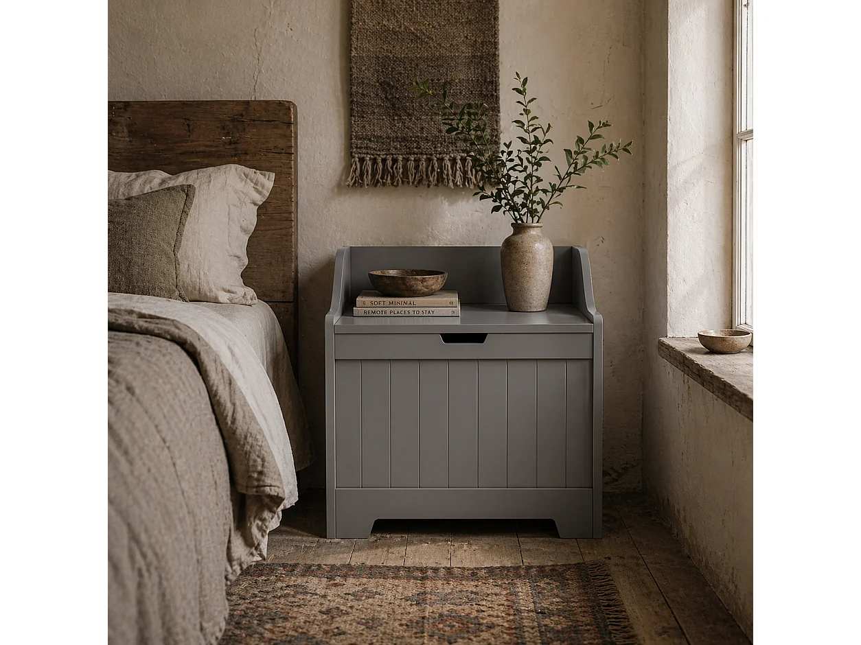 Ralofa Grey Storage Chest 61 Litre Capacity
