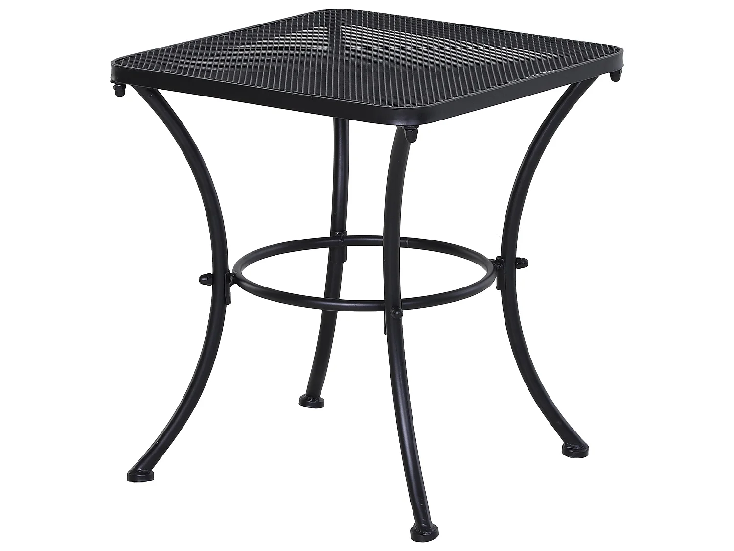 Aritte Black Metal Square Bistro Table 45 x 45 x 50cm