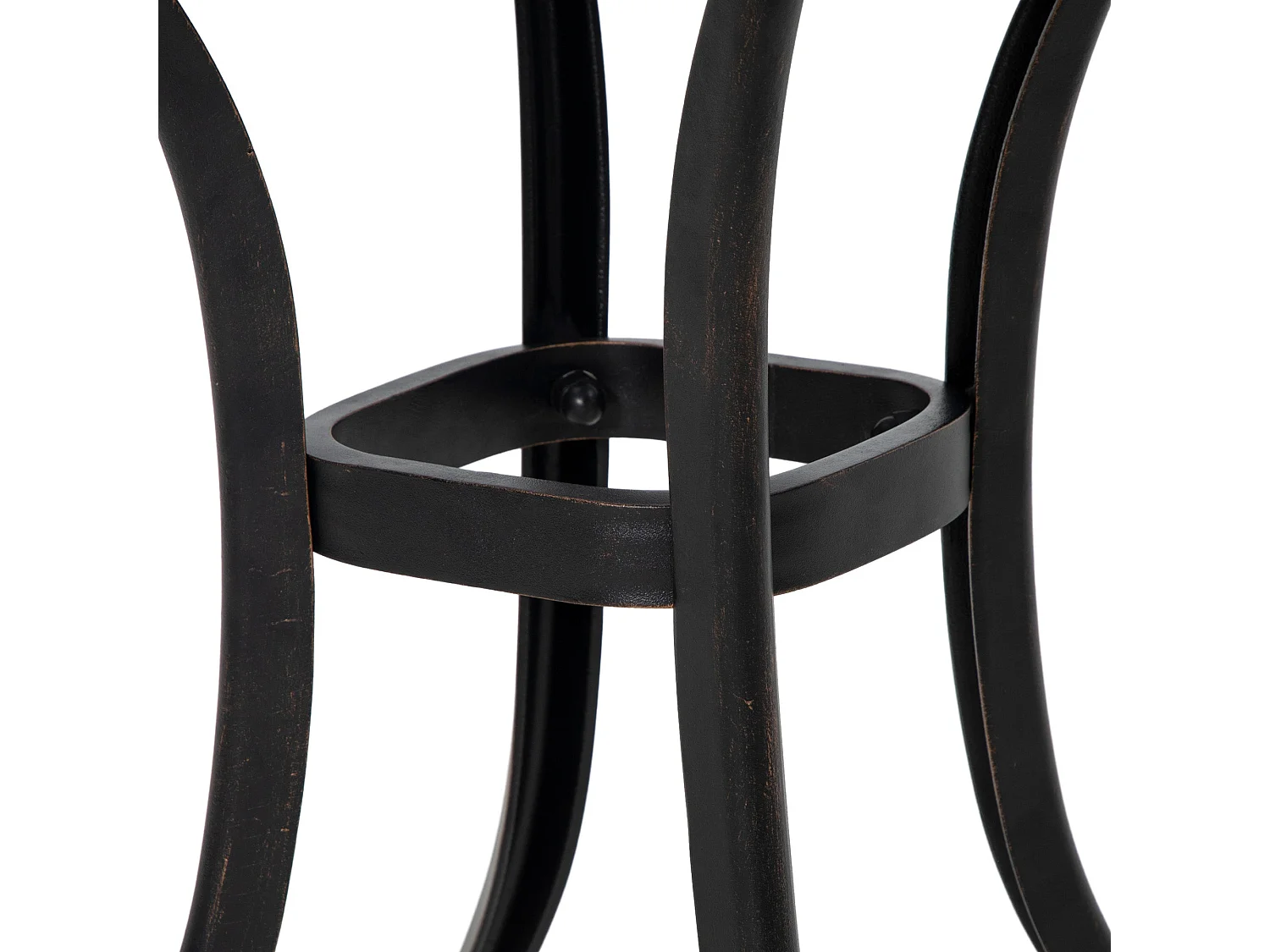 Kesa Cast Aluminium Bronze Square Bistro Table with Umbrella Hole