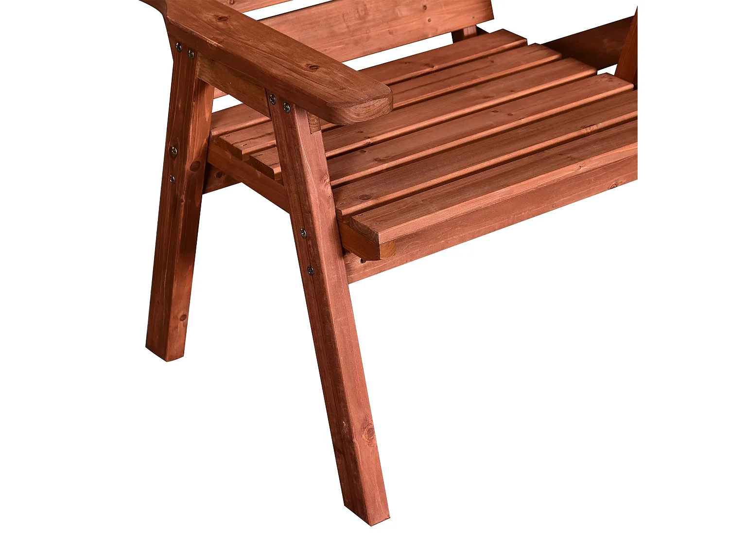 Marutta Fir Wood Convertible Garden Bench Expands 2 to 3 Seats