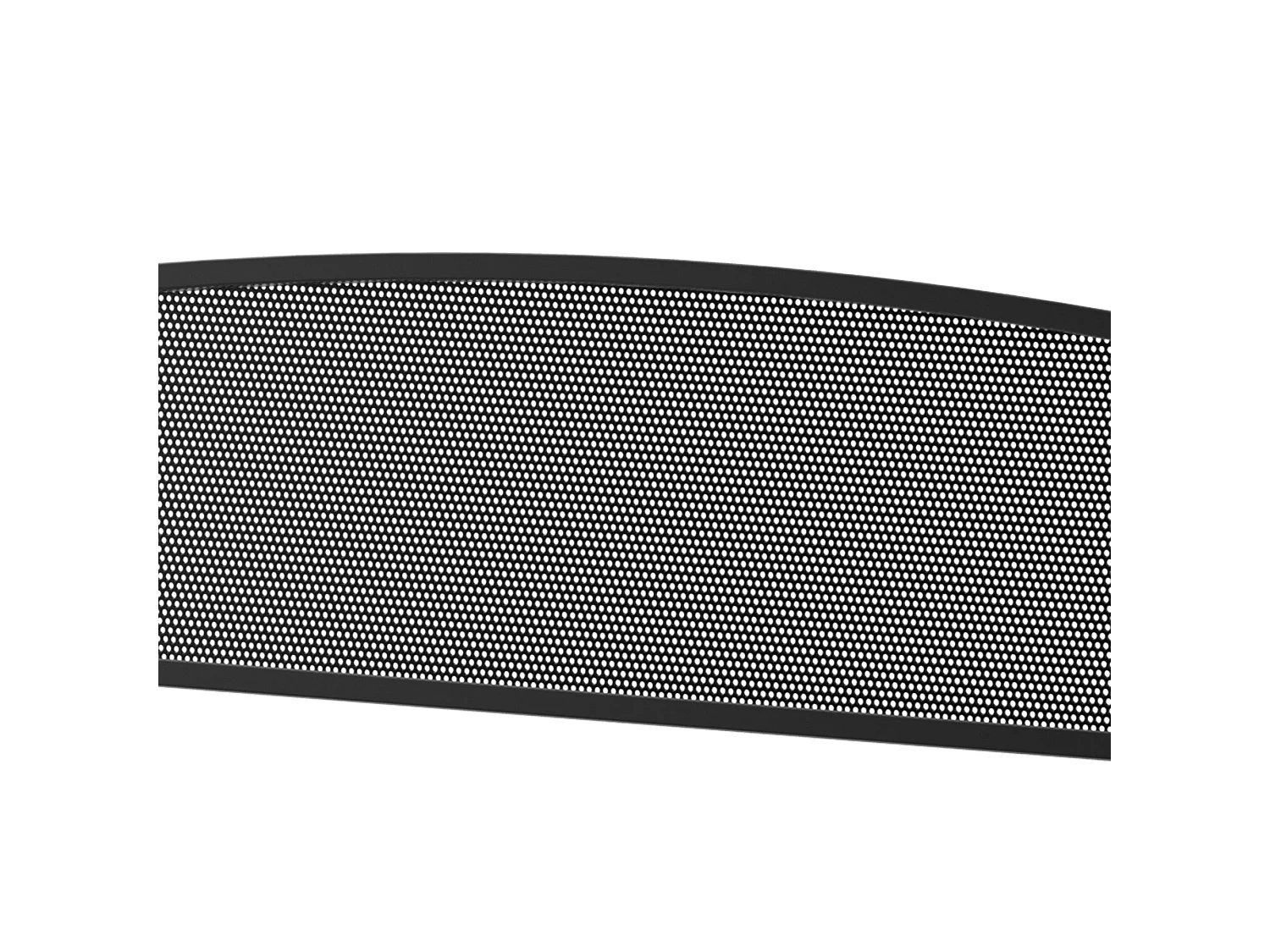 Zirila 2 Seater Steel Outdoor Garden Bench Black Mesh Antique Inspired