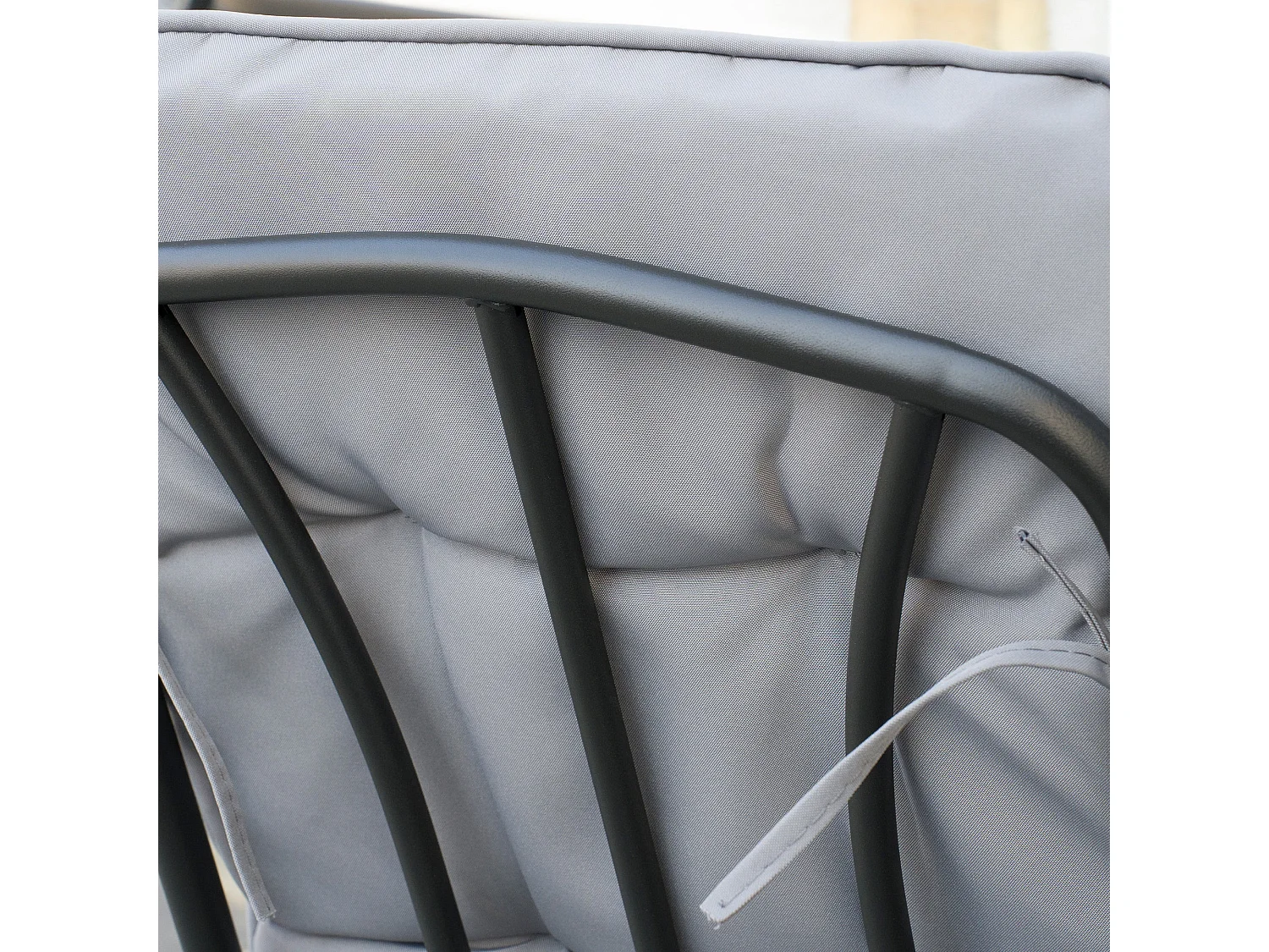 Luraha Light Grey 6 Seater Garden Dining Set with Cushions
