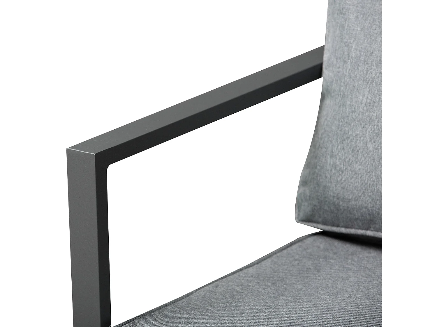 Moyoha 9 Piece Grey Aluminium Space Saving Garden Cube Dining Set with Cushions