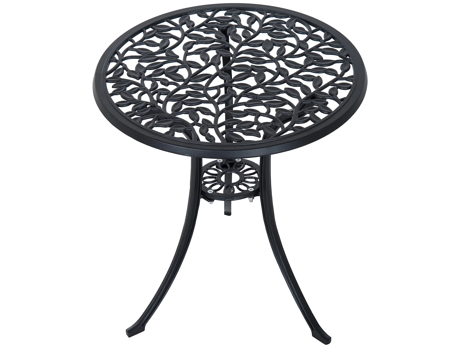 Kanesu 3 Piece Aluminium Bistro Dining Set Antique Black