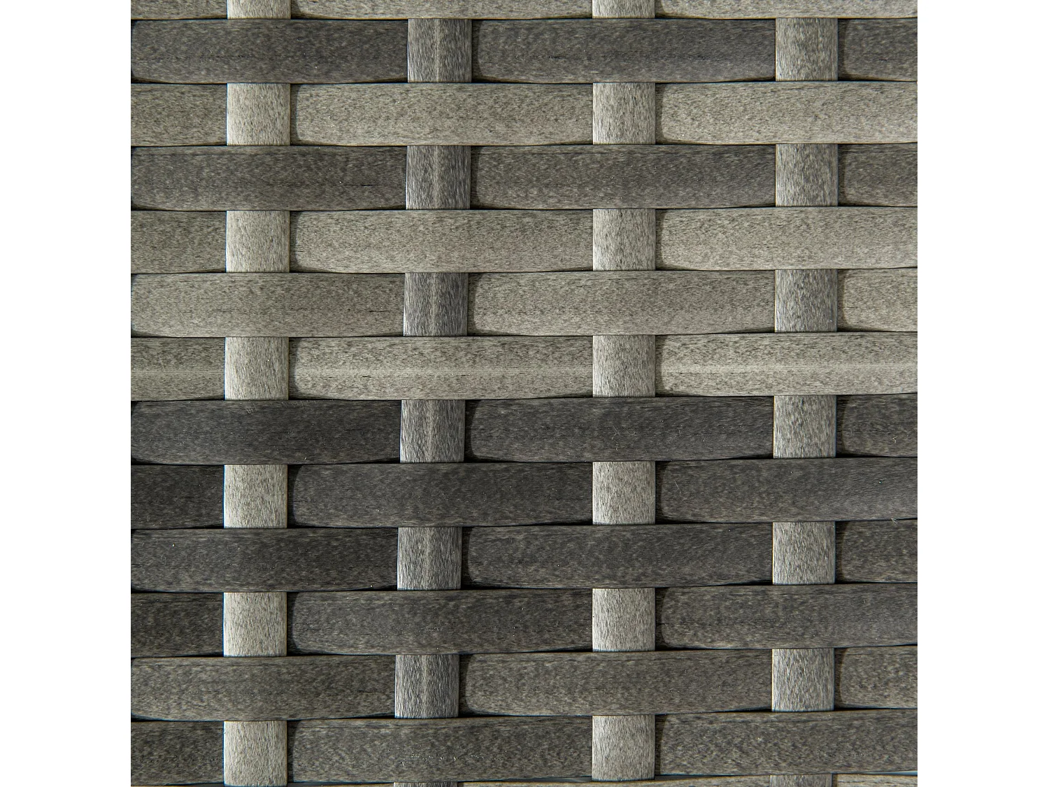 Vemiro Mixed Grey Rattan Style Rectangular Outdoor Coffee Table Galvanised Steel Frame