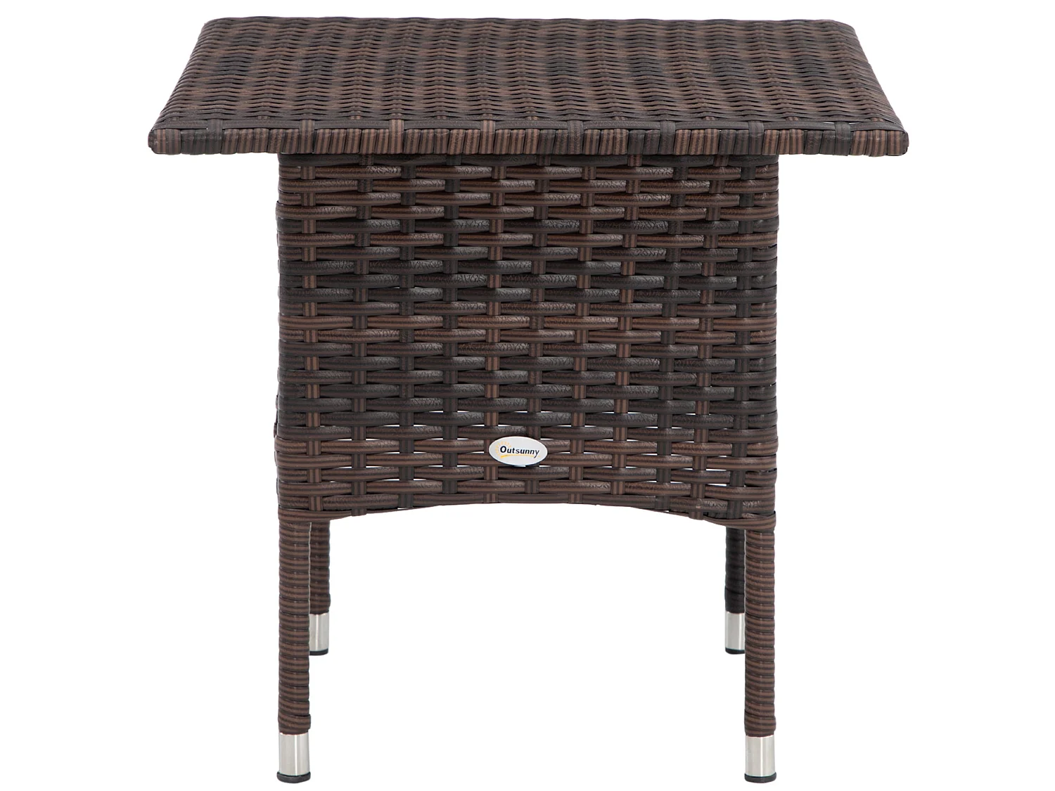 Varilu Mixed Brown Square Rattan Style Outdoor Coffee Table