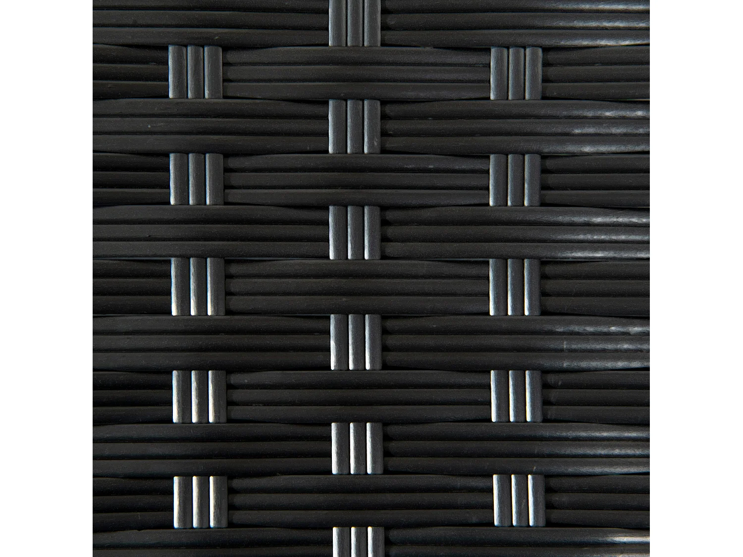 Varilu Black Rattan Style Outdoor Side Table 50x47x50cm
