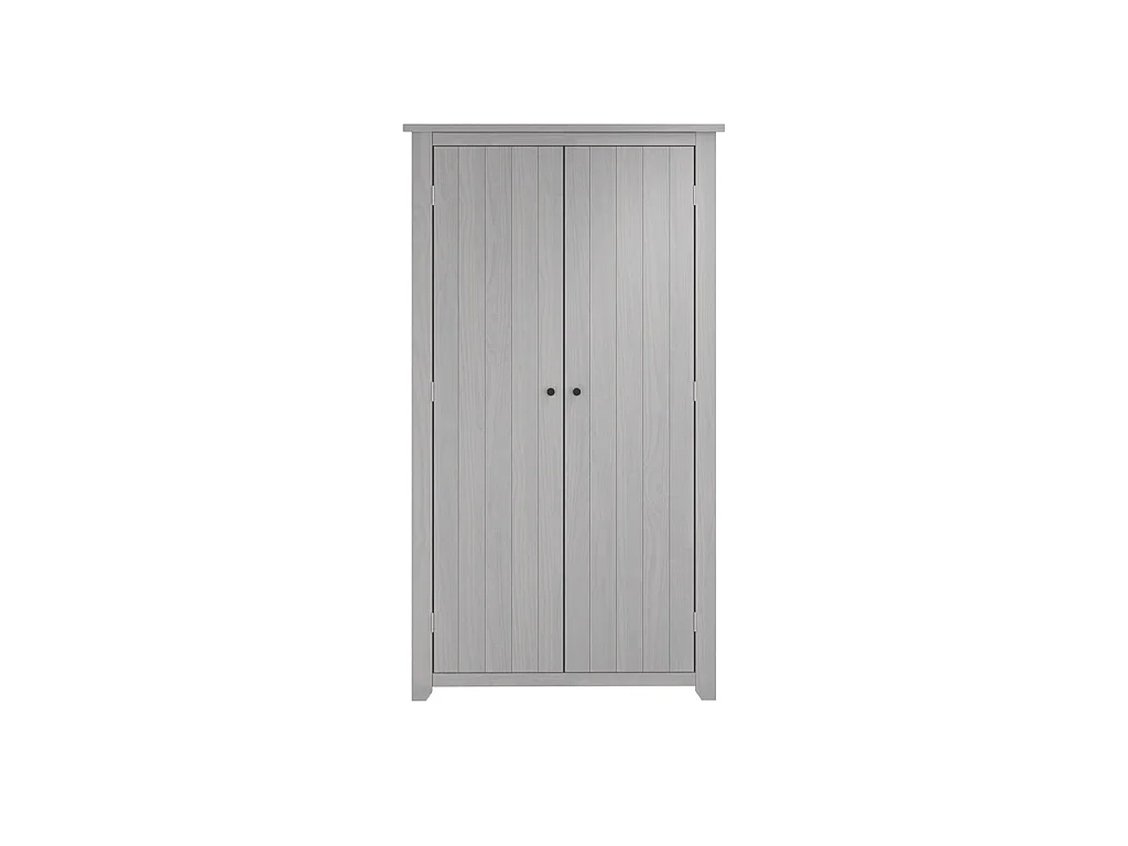 Tralee Grey Washed Pine 2 Door Wardrobe Solid Pine Antique Modern Style