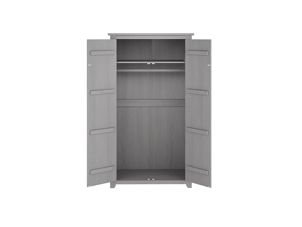 Tralee Grey Washed Pine 2 Door Wardrobe Solid Pine Antique Modern Style