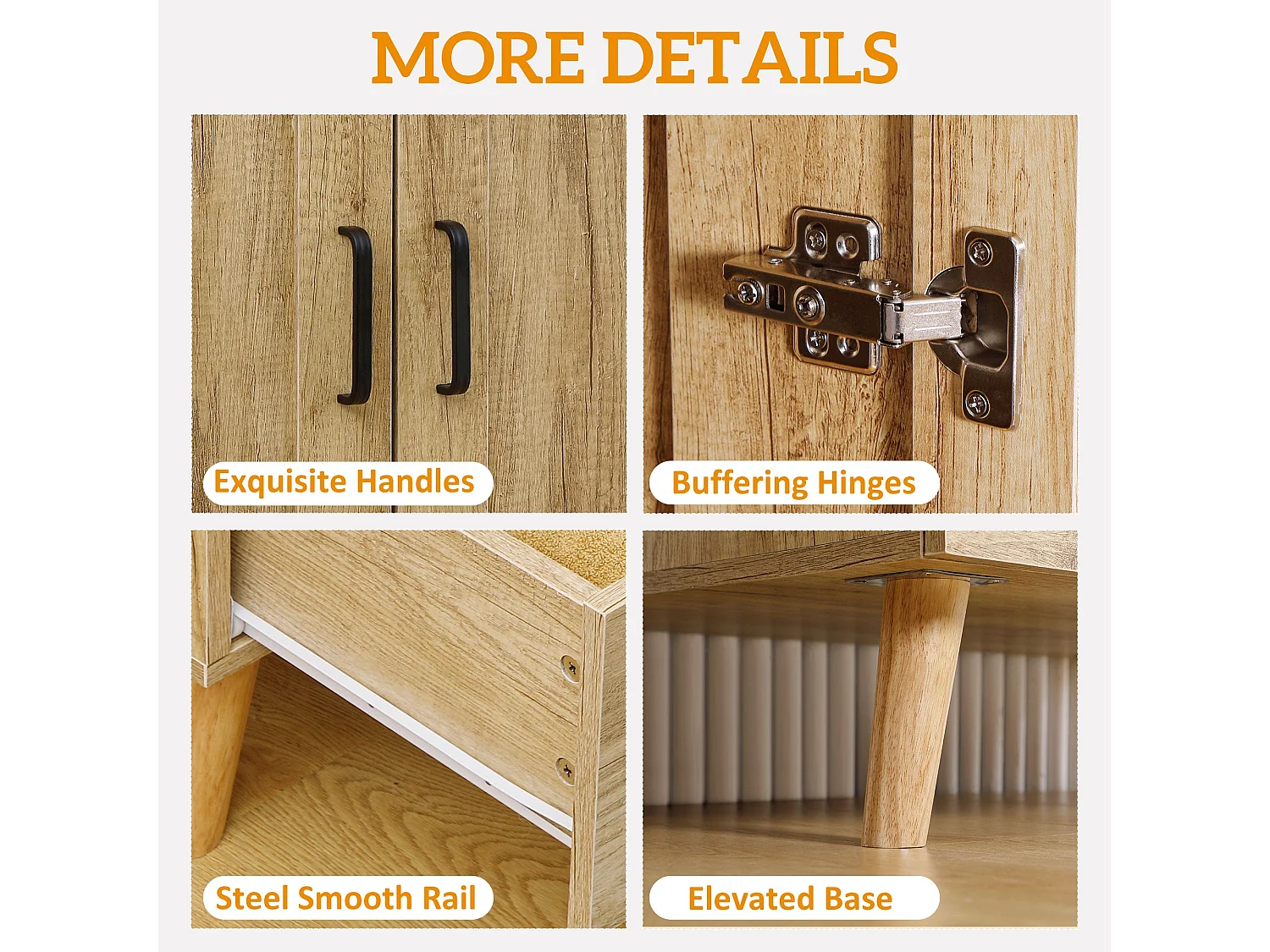 Corasoro 2 Door Wardrobe 2 Drawers Natural Wood Effect Finish