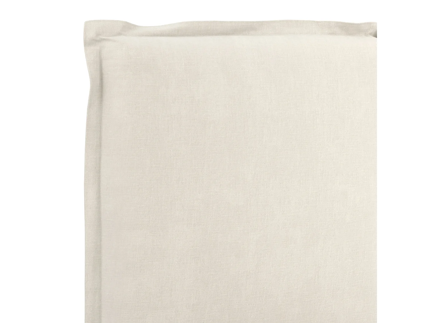 Wexford 3ft Single Bed Ivory Linen Upholstered Pillow Headboard