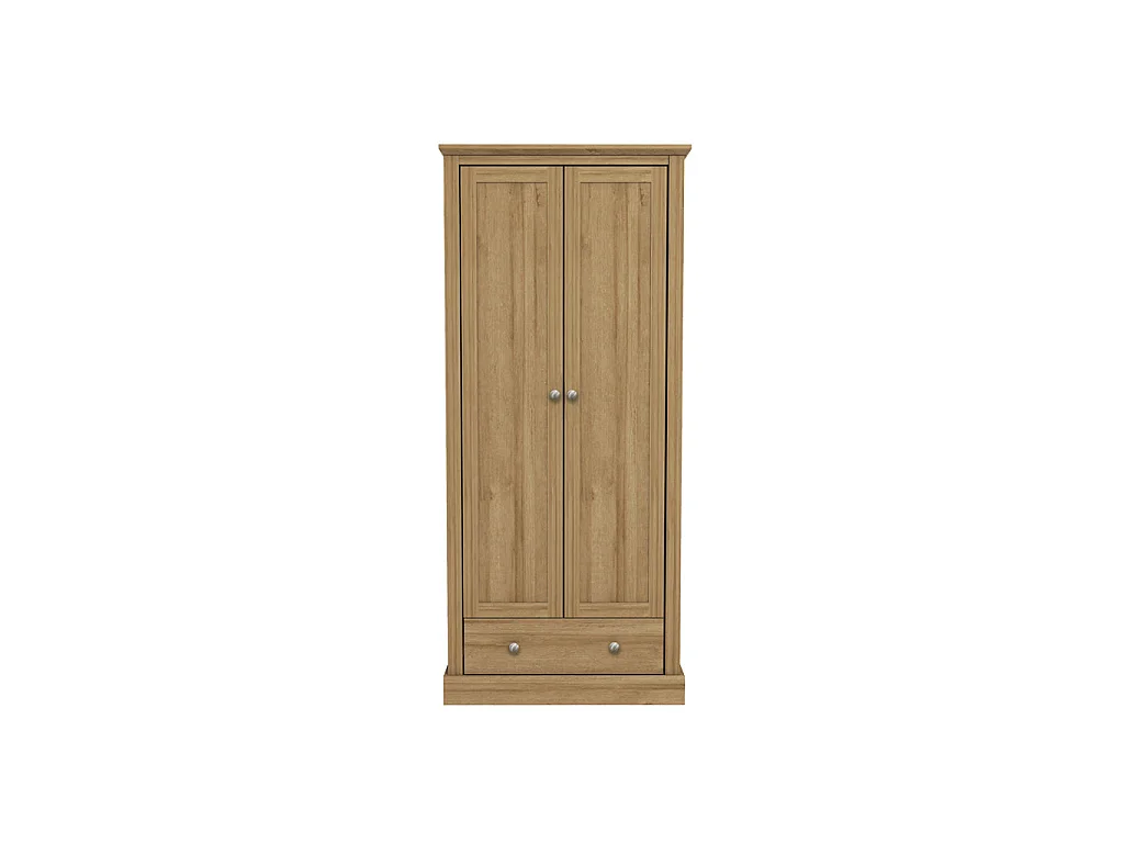 Ardee Natural Oak 2 Door Wardrobe with 1 Drawer