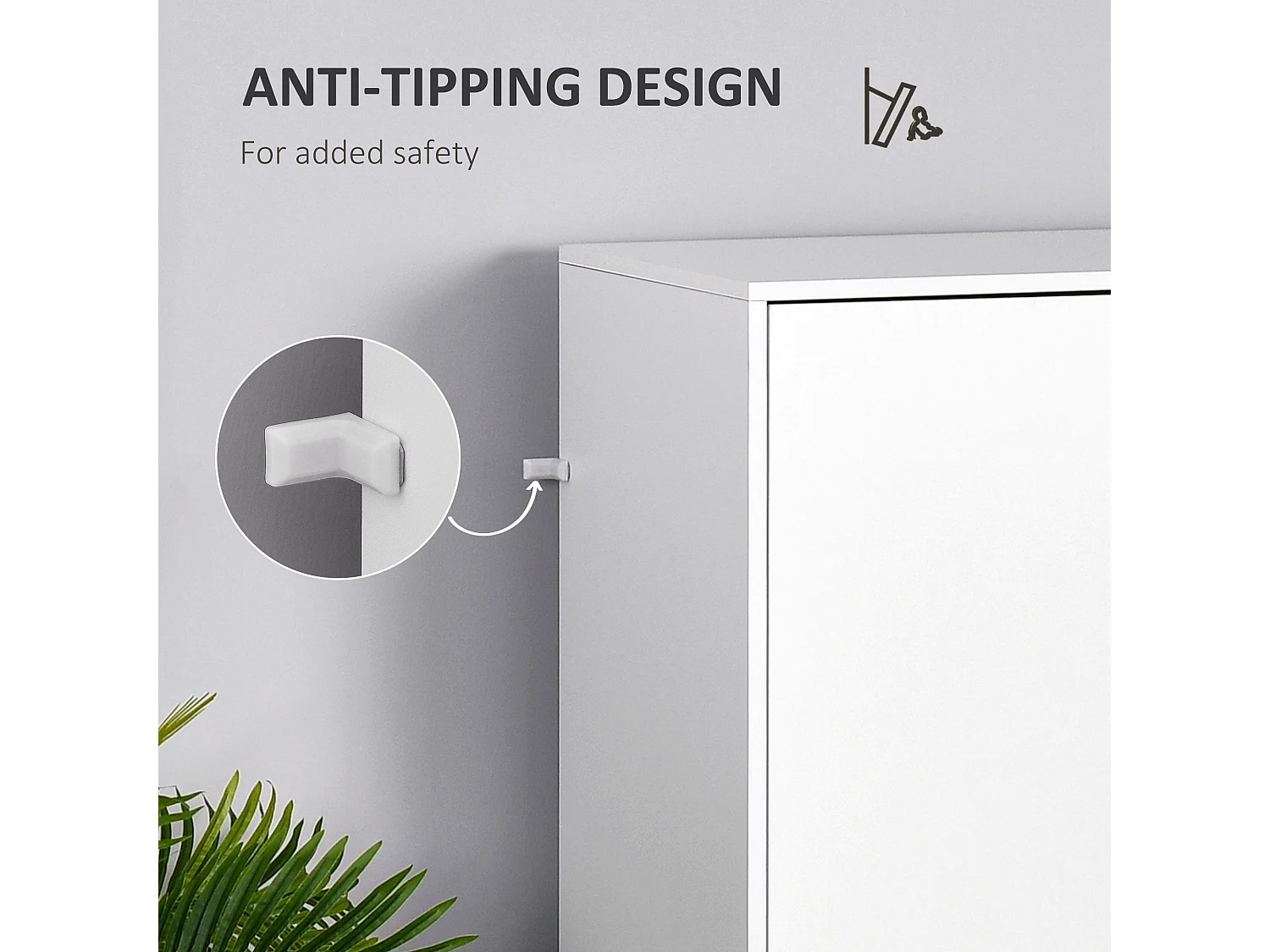Belamar 2 Door Wardrobe White and Natural Hanging Rail 2 Drawers Wooden Legs