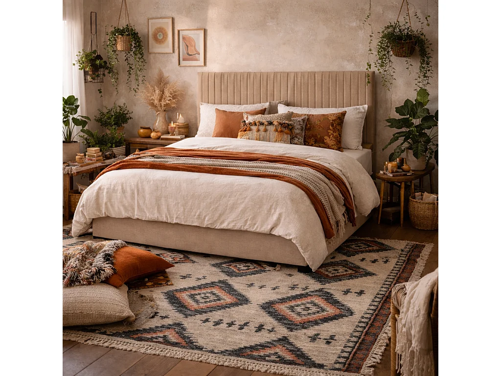 Dublin Taupe Velvet 6ft Super King Ottoman Bed with Tall Ribbed Headboard