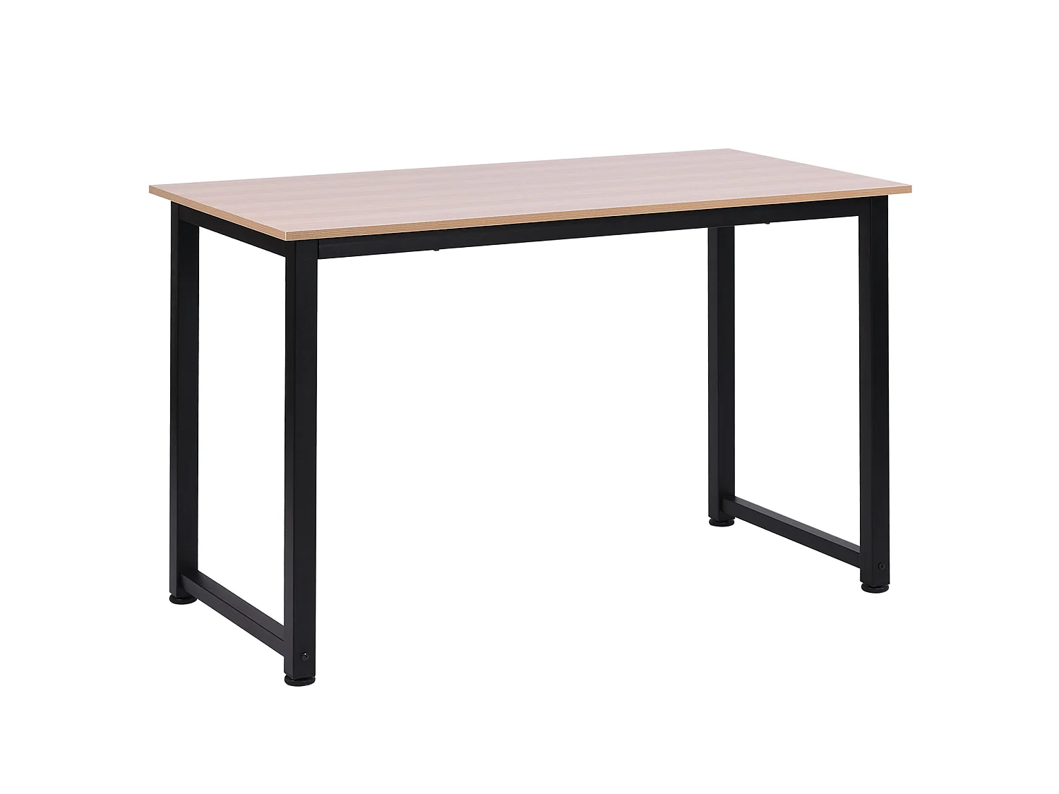 Pazi 120cm Oak and Black Writing Desk with Steel Frame