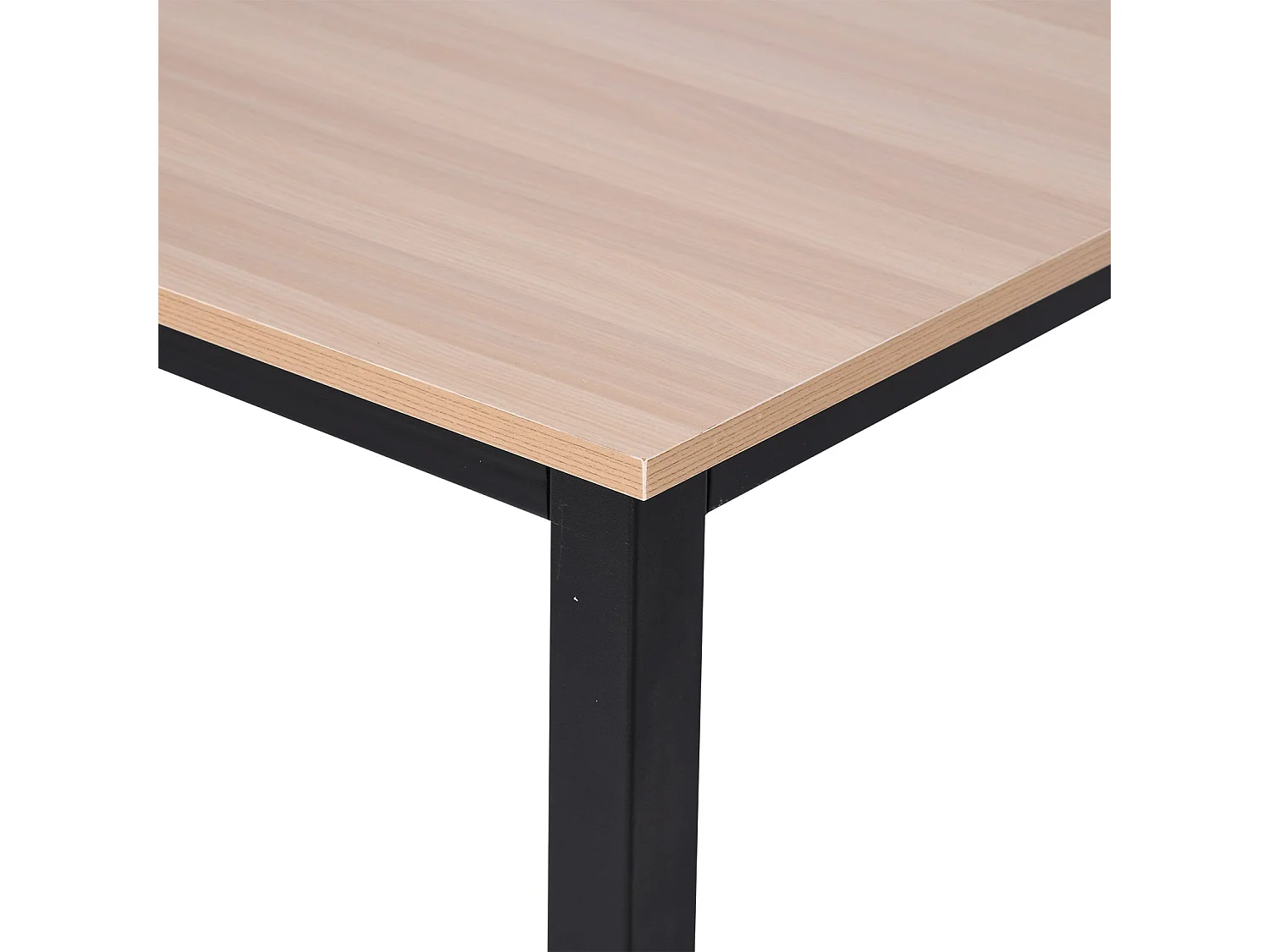 Pazi 120cm Oak and Black Writing Desk with Steel Frame