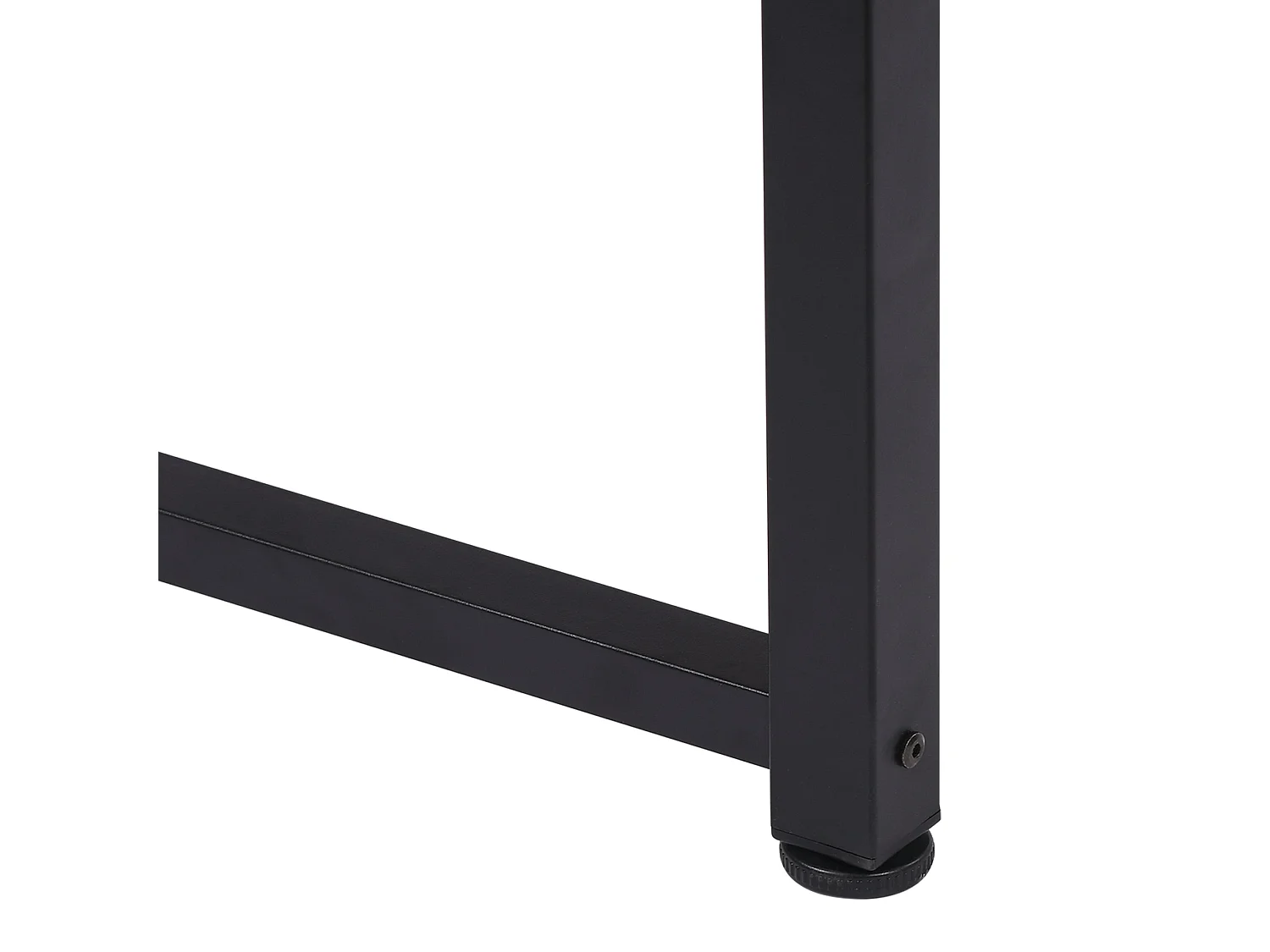 Pazi 120cm Oak and Black Writing Desk with Steel Frame