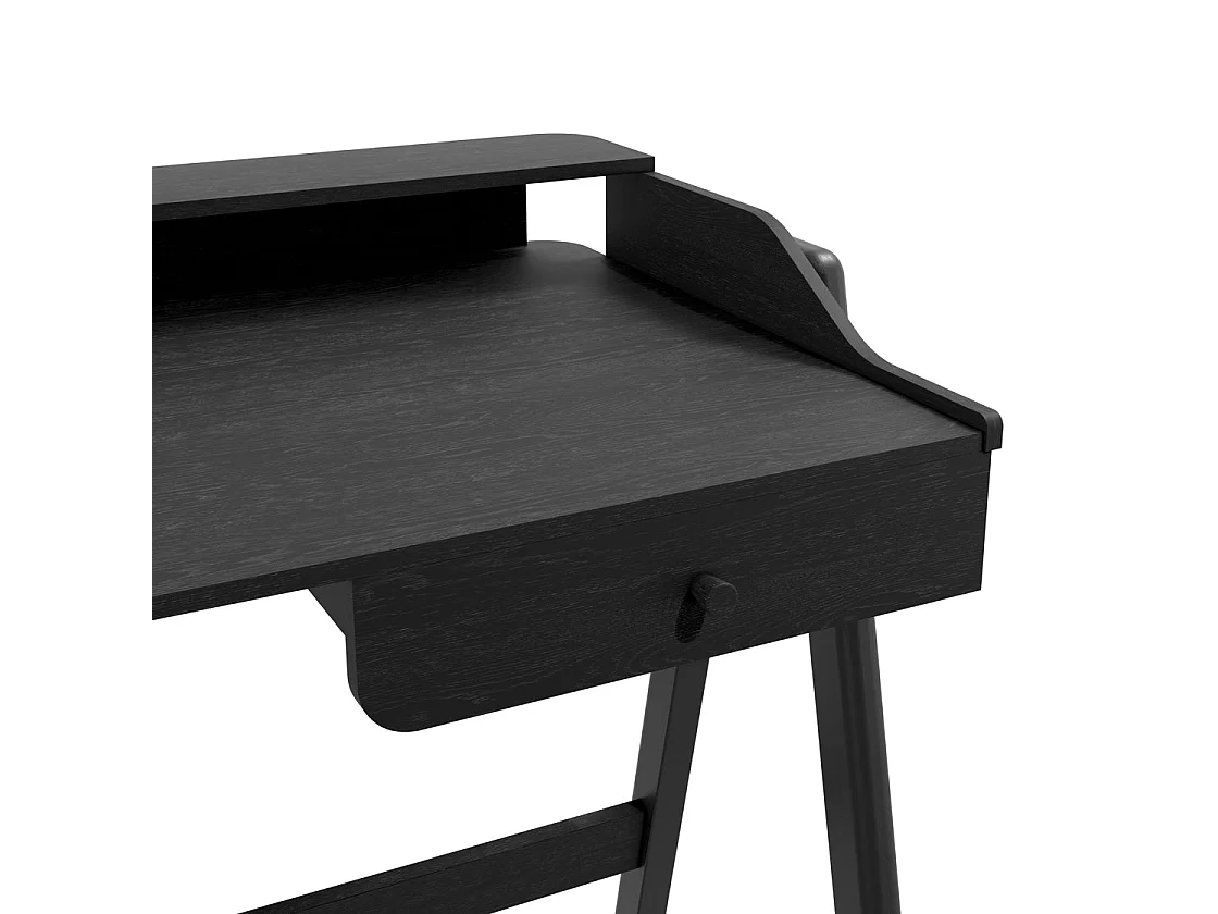 Heppt Black Ash Veneer Desk 1 Drawer 116 x 51.5 x 84cm