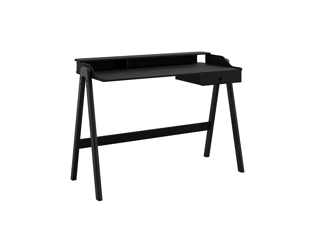 Heppt Black Ash Veneer Desk 1 Drawer 116 x 51.5 x 84cm